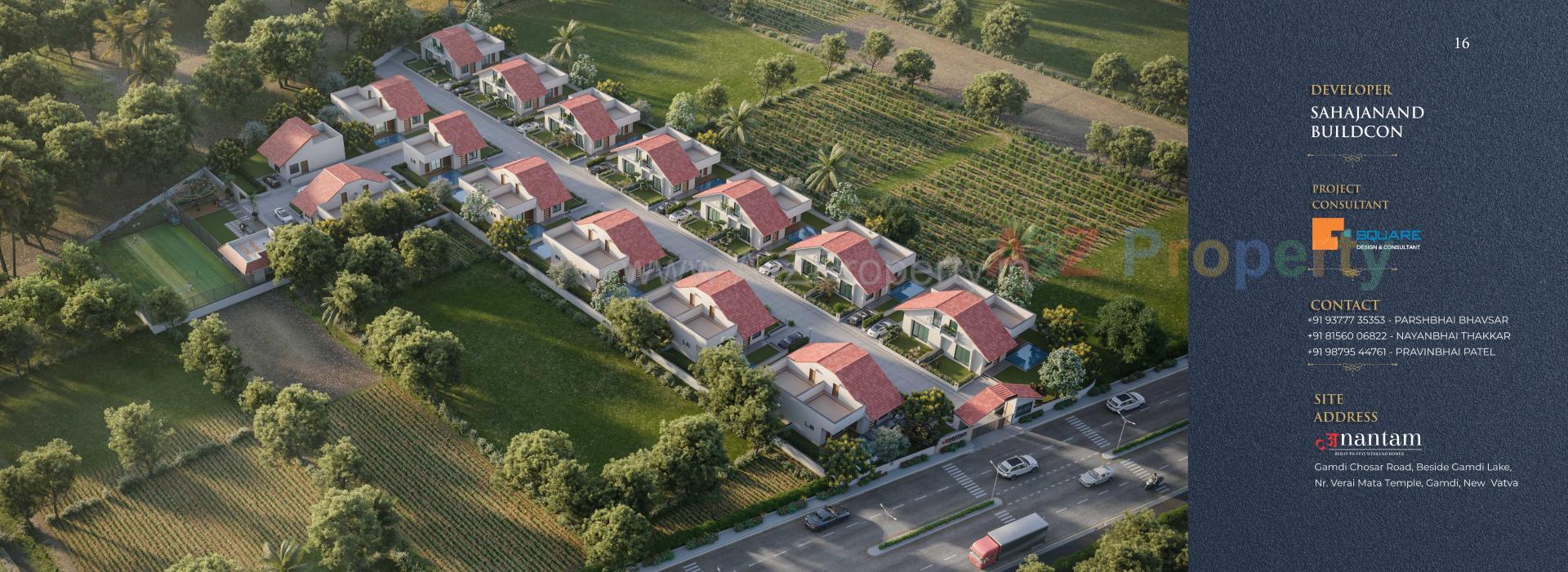 3D Elevation of real estate project Anantam located at Gamdi, Ahmedabad, Gujarat