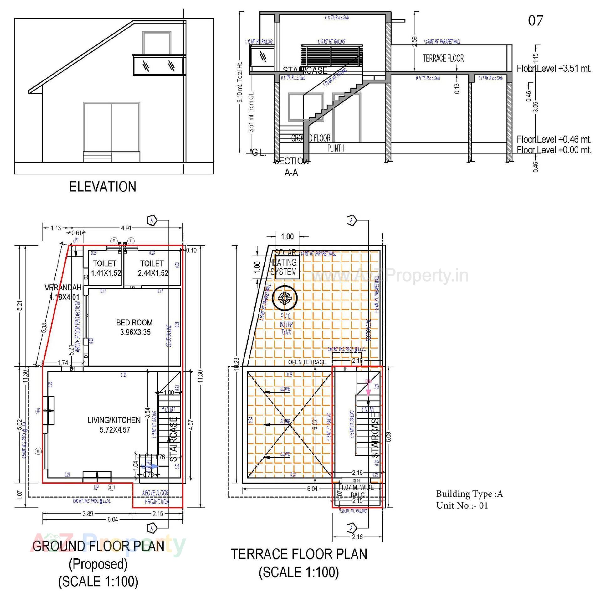 Layout of real estate project Anantam located at Gamdi, Ahmedabad, Gujarat