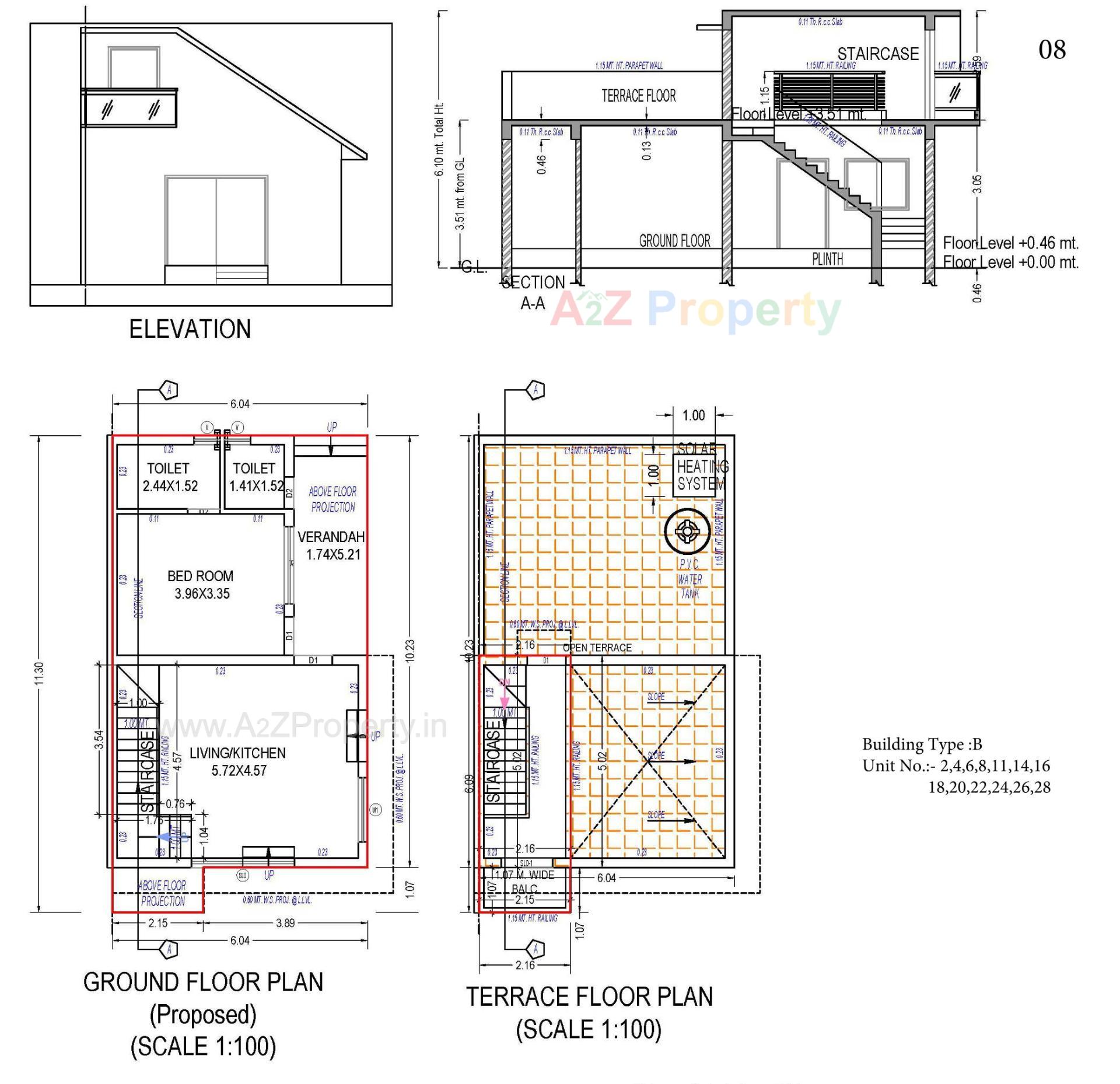 Layout of real estate project Anantam located at Gamdi, Ahmedabad, Gujarat
