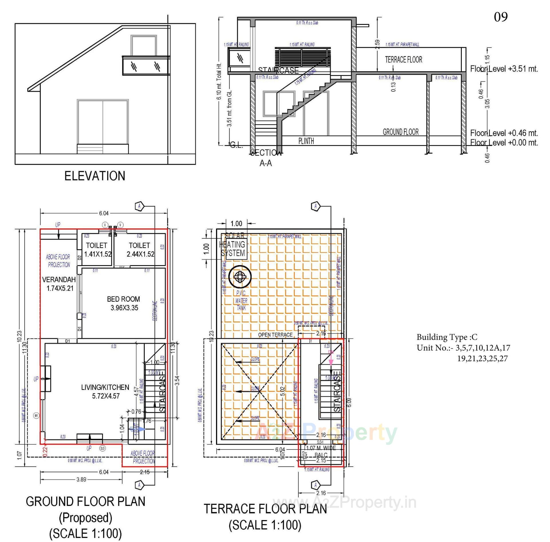 Layout of real estate project Anantam located at Gamdi, Ahmedabad, Gujarat