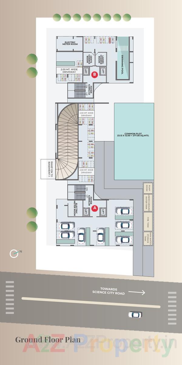 Layout of real estate project Anantara Abode located at Hebatpur, Ahmedabad, Gujarat