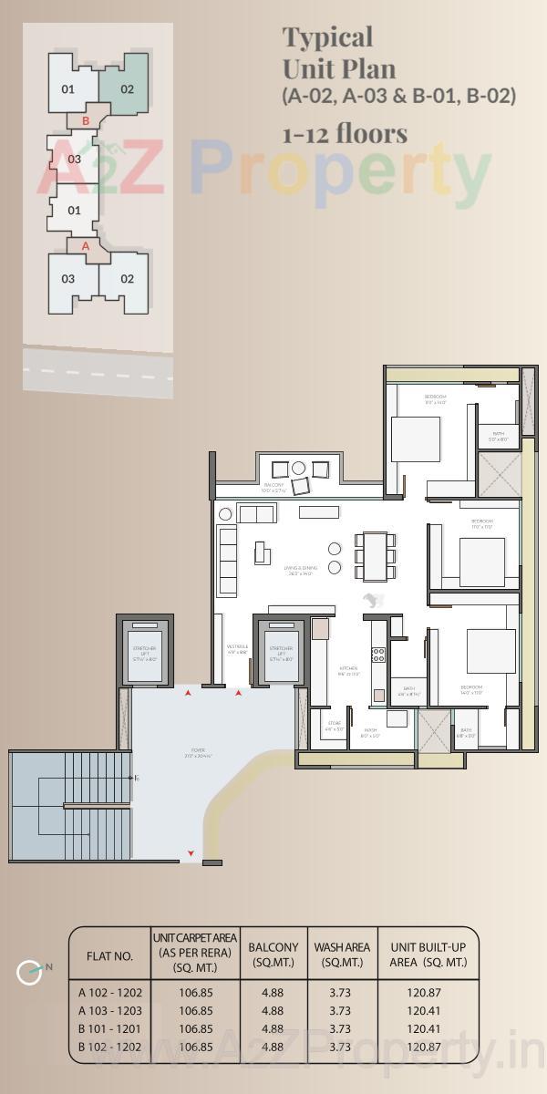 Layout of real estate project Anantara Abode located at Hebatpur, Ahmedabad, Gujarat