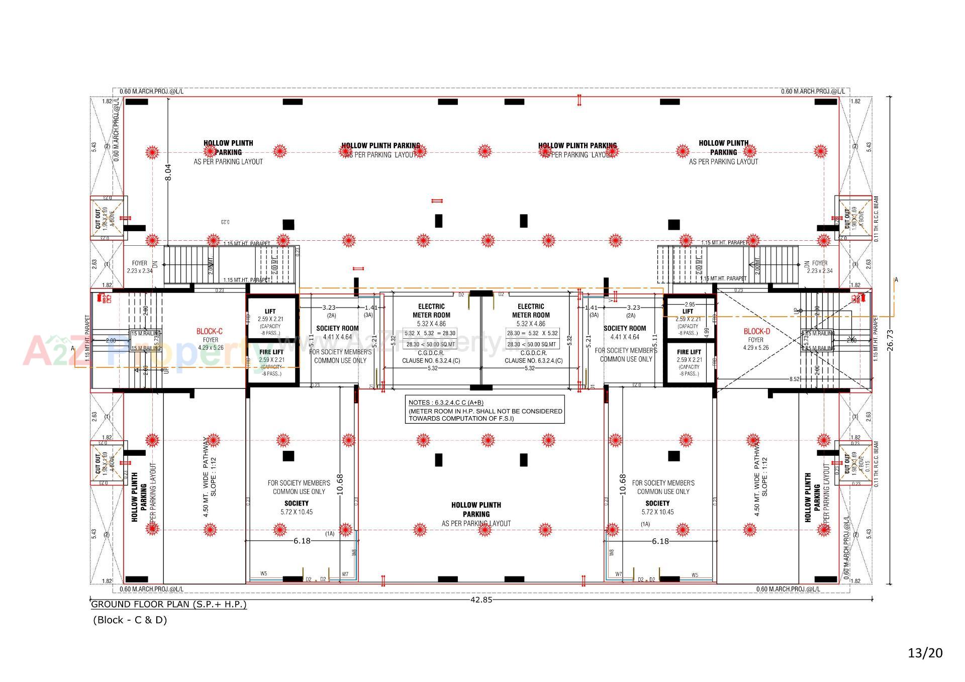 Layout of real estate project Anantara Alora located at Bhadaj, Ahmedabad, Gujarat