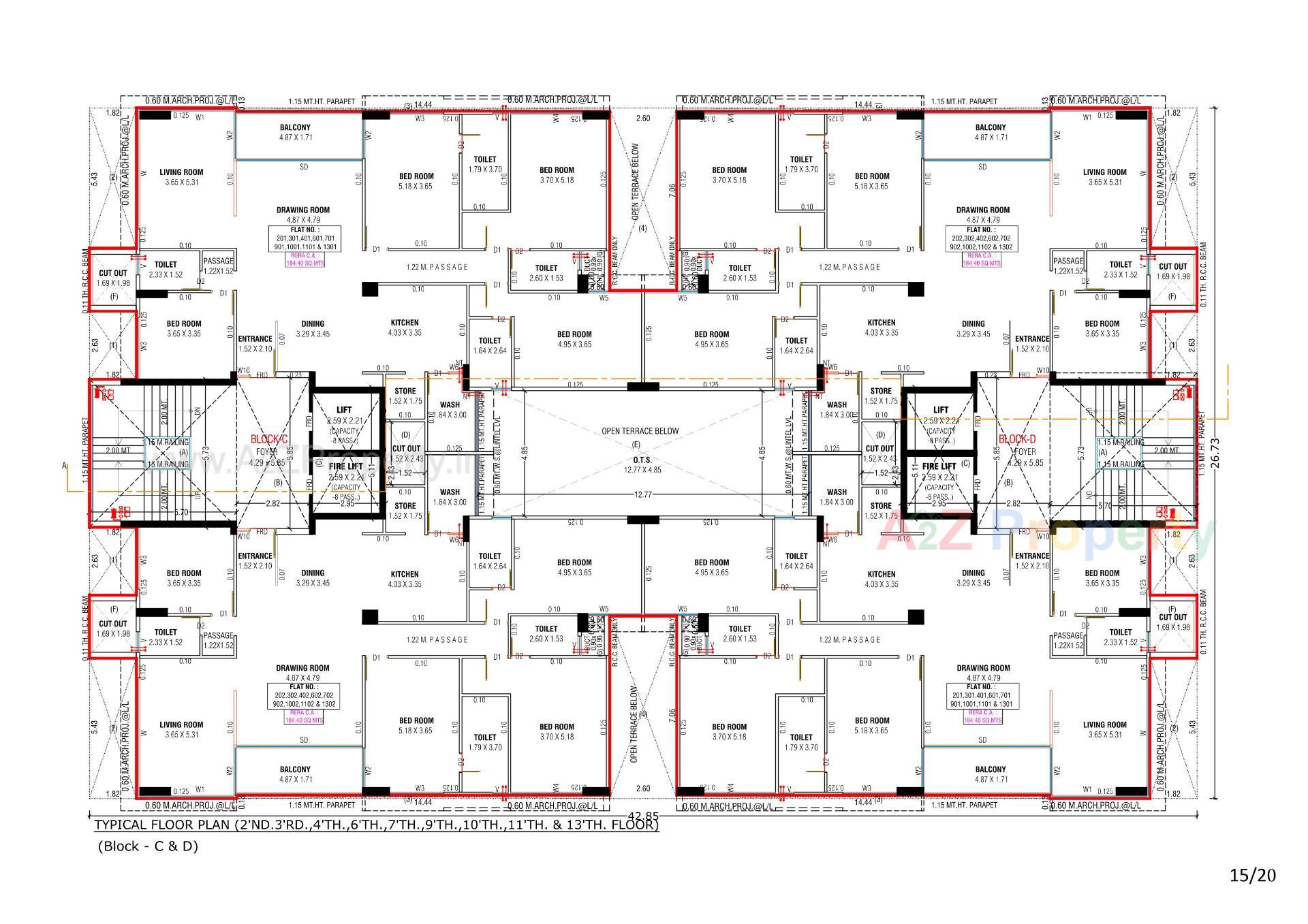 Layout of real estate project Anantara Alora located at Bhadaj, Ahmedabad, Gujarat