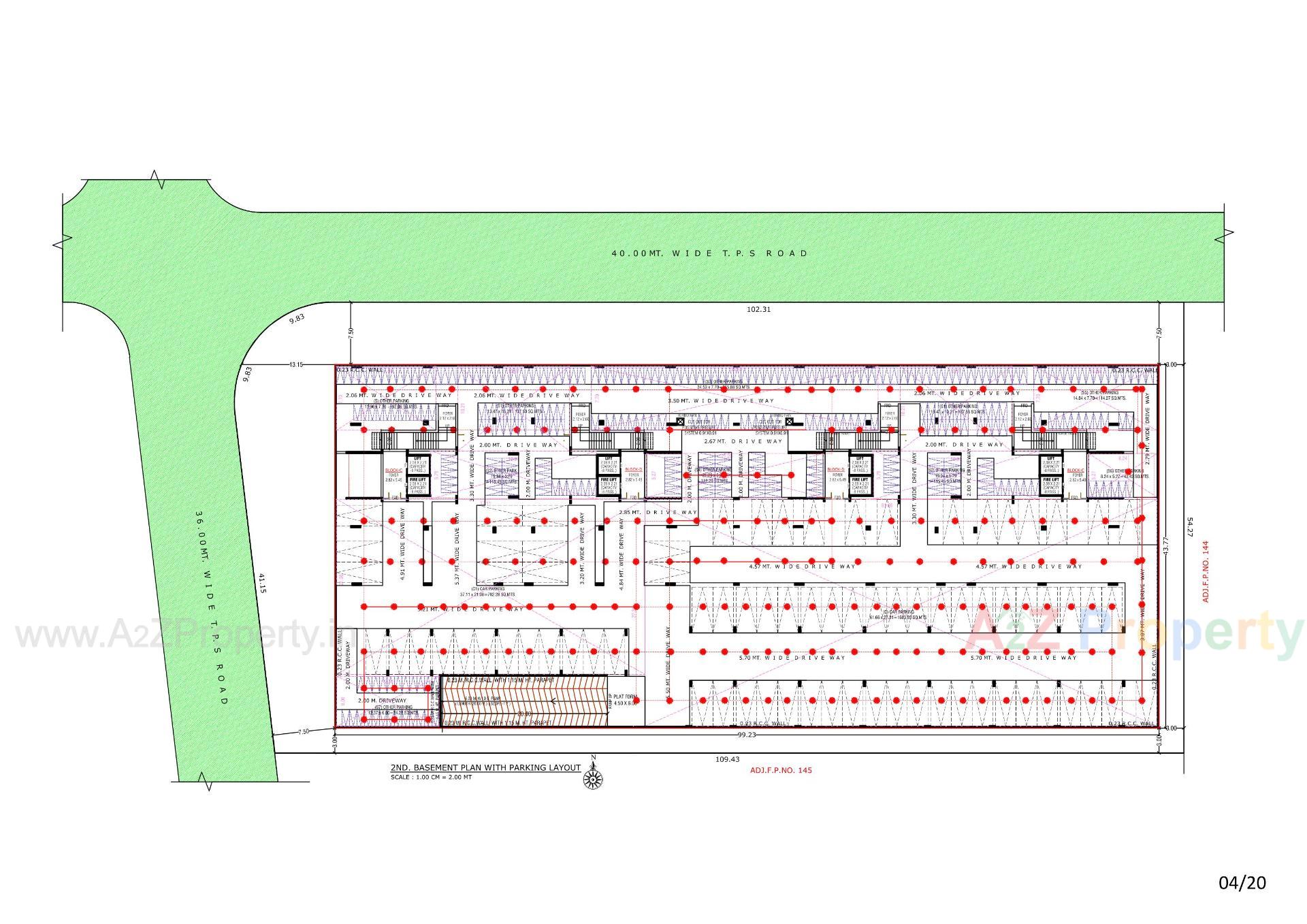 Layout of real estate project Anantara Alora located at Bhadaj, Ahmedabad, Gujarat