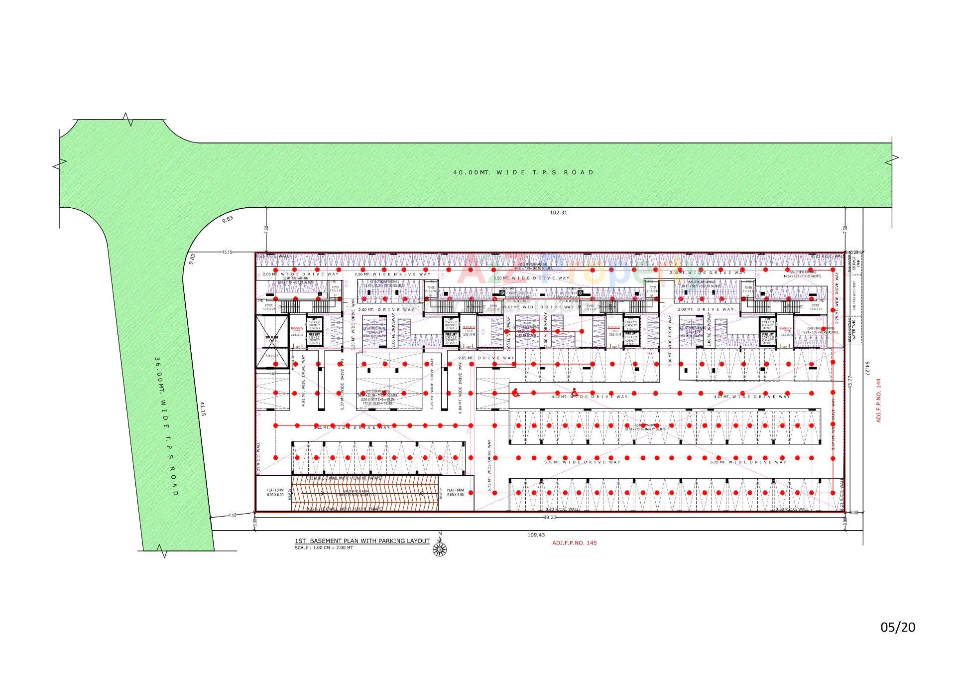 Layout of real estate project Anantara Alora located at Bhadaj, Ahmedabad, Gujarat