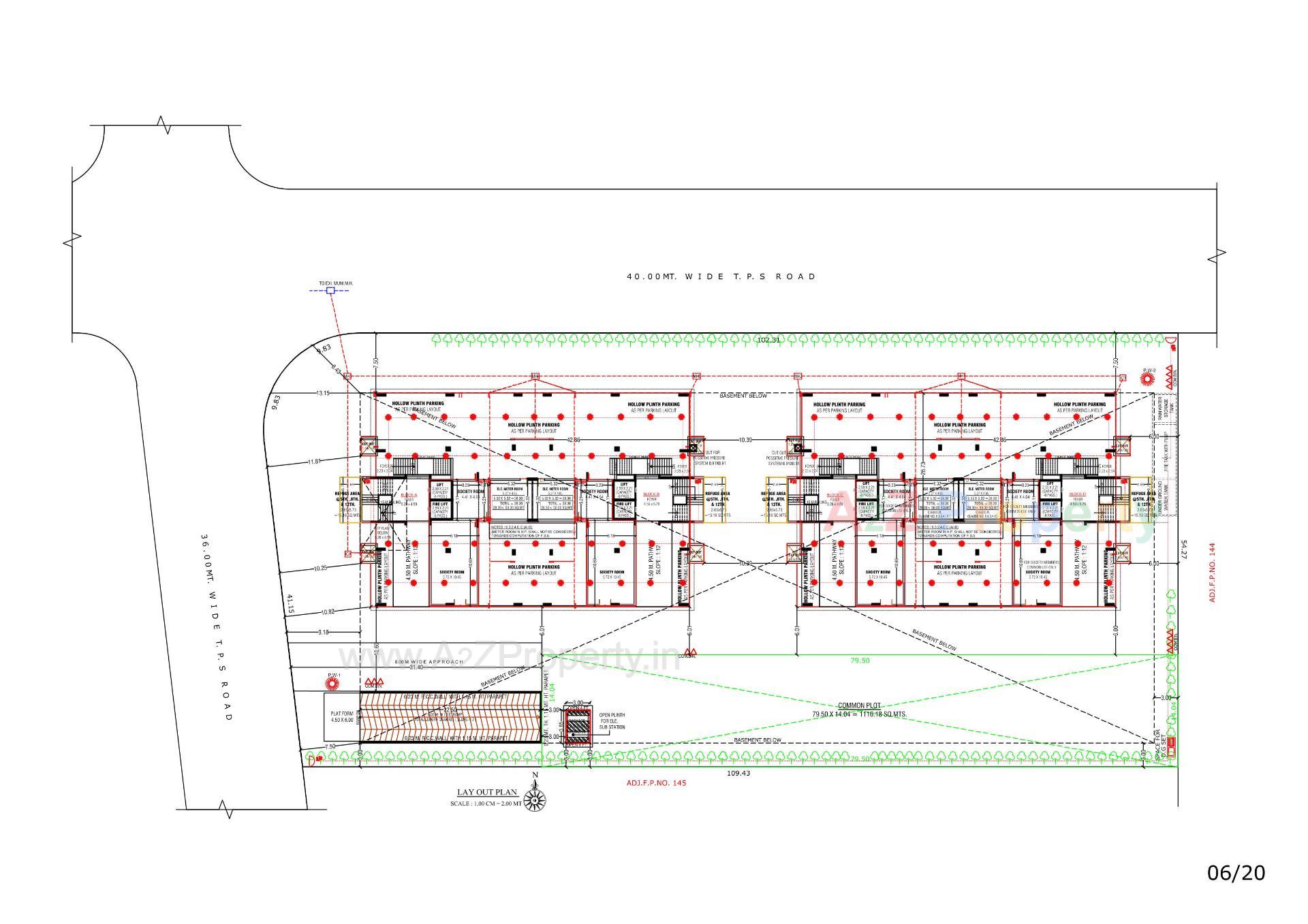 Layout of real estate project Anantara Alora located at Bhadaj, Ahmedabad, Gujarat