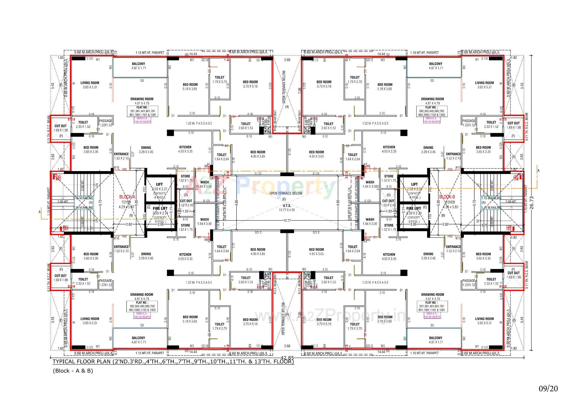 Layout of real estate project Anantara Alora located at Bhadaj, Ahmedabad, Gujarat