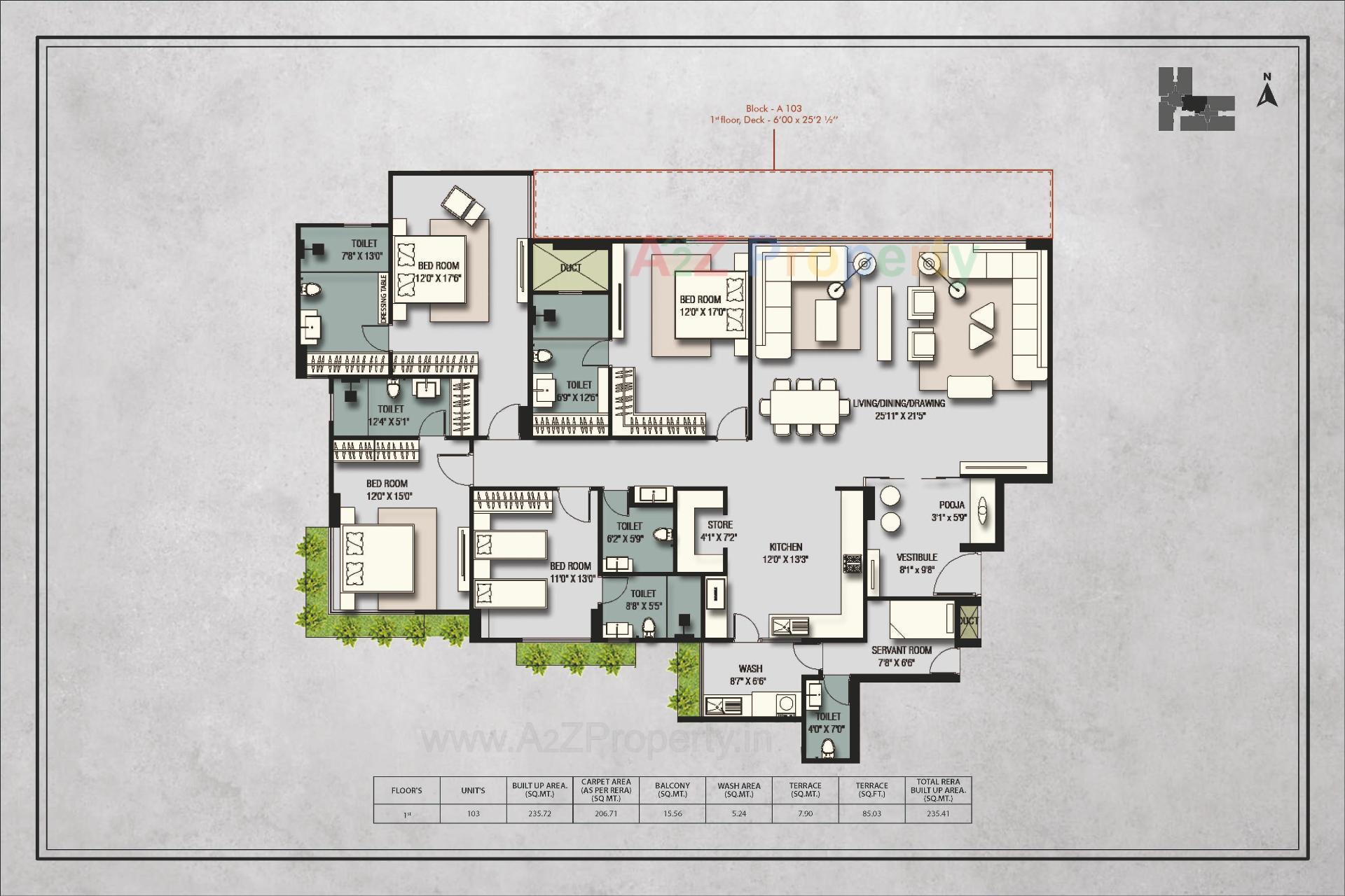 Layout of real estate project Anantara Alpines located at Thaltej, Ahmedabad, Gujarat