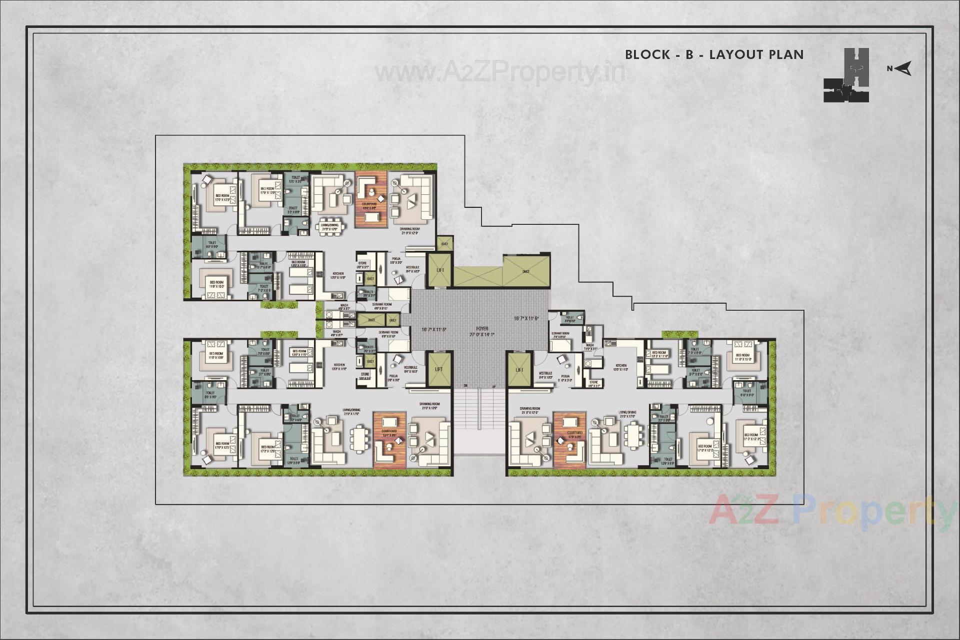 Layout of real estate project Anantara Alpines located at Thaltej, Ahmedabad, Gujarat