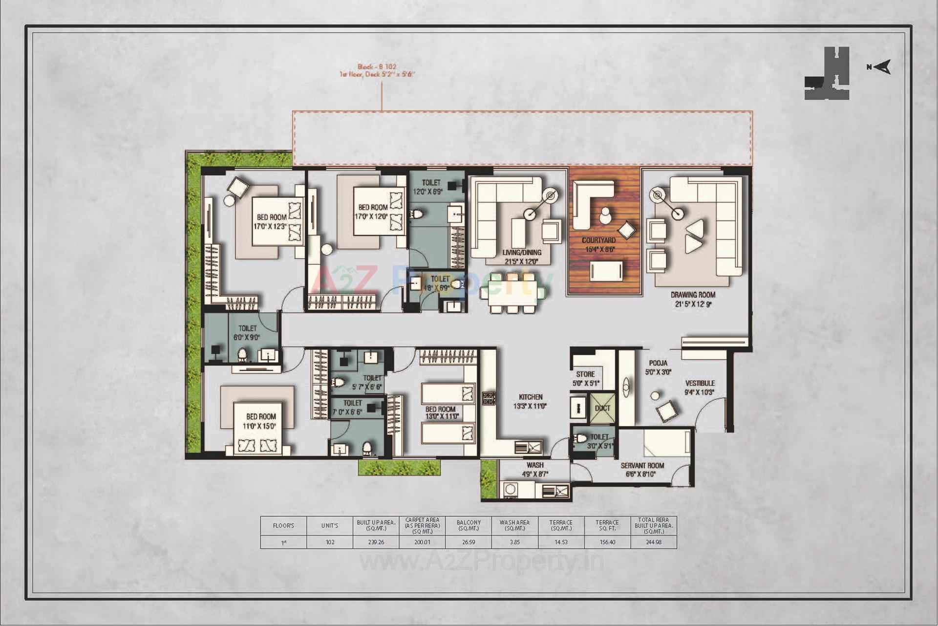 Layout of real estate project Anantara Alpines located at Thaltej, Ahmedabad, Gujarat