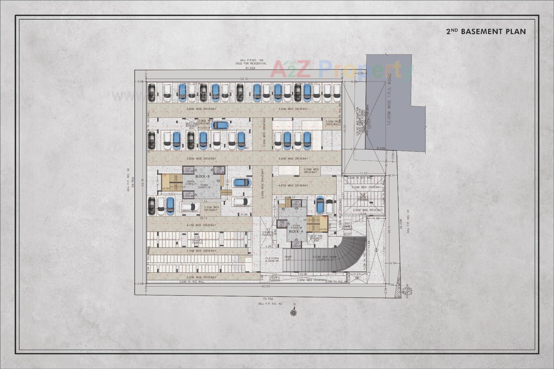 Layout of real estate project Anantara Alpines located at Thaltej, Ahmedabad, Gujarat