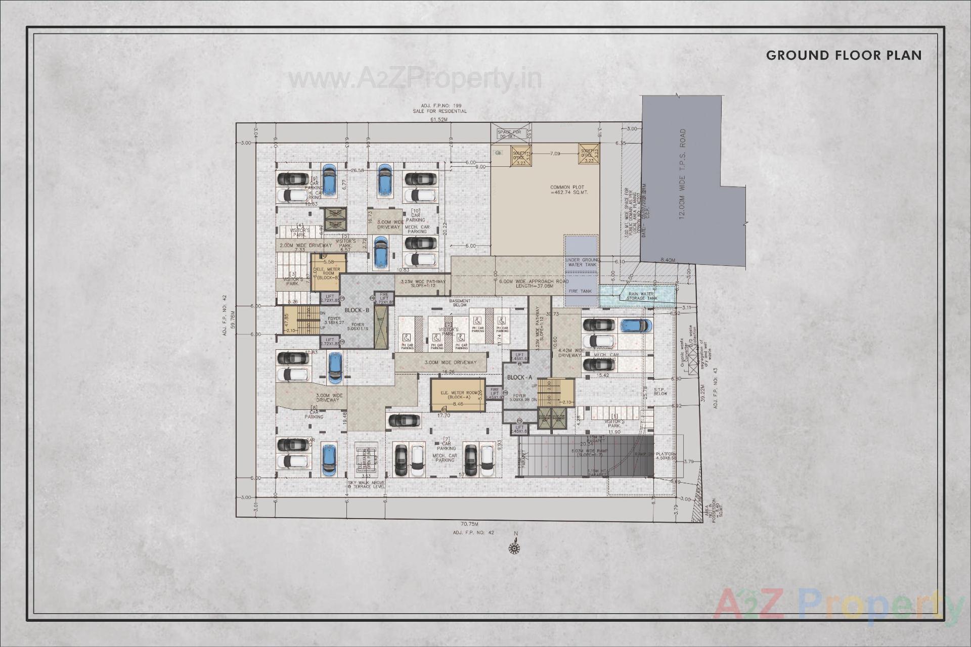 Layout of real estate project Anantara Alpines located at Thaltej, Ahmedabad, Gujarat