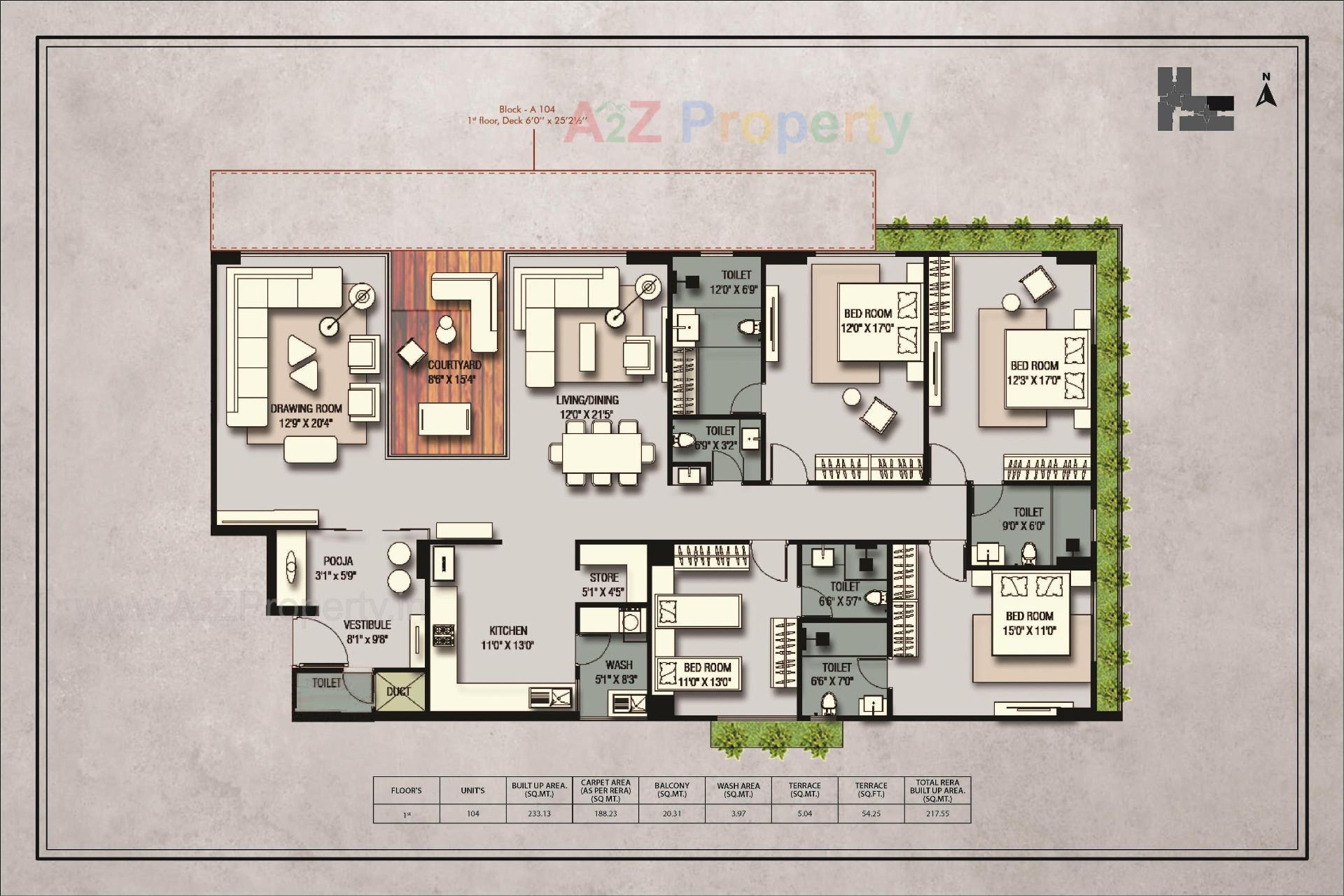 Layout of real estate project Anantara Alpines located at Thaltej, Ahmedabad, Gujarat