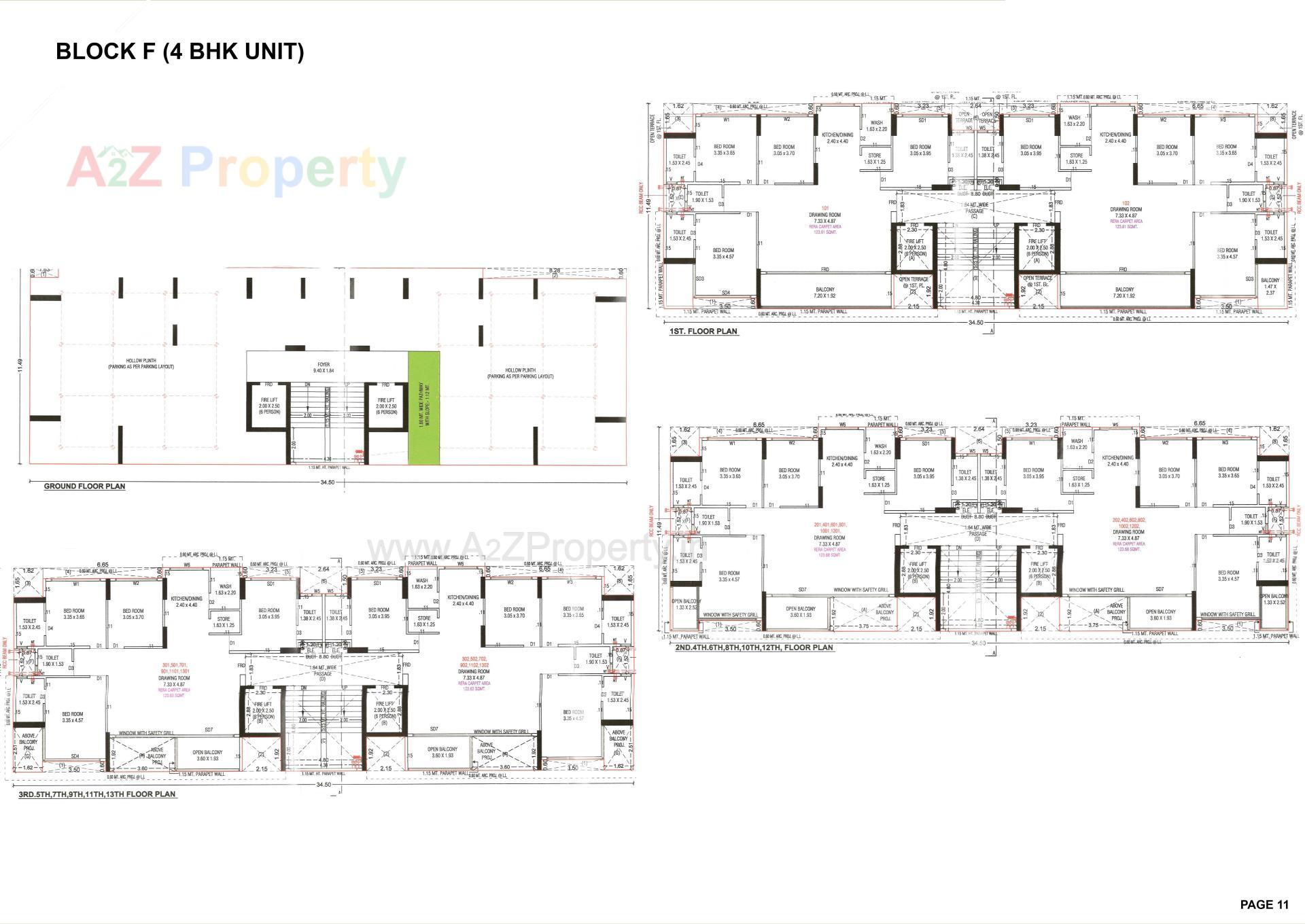 Layout of real estate project Anantara Galleria Anantara located at Ramol, Ahmedabad, Gujarat