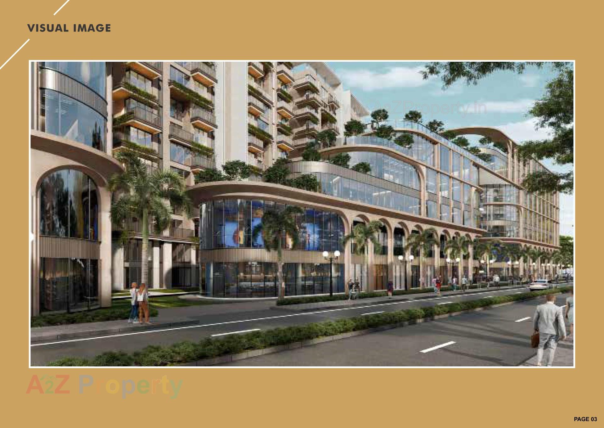3D Elevation of real estate project Anantara Galleria Anantara located at Ramol, Ahmedabad, Gujarat