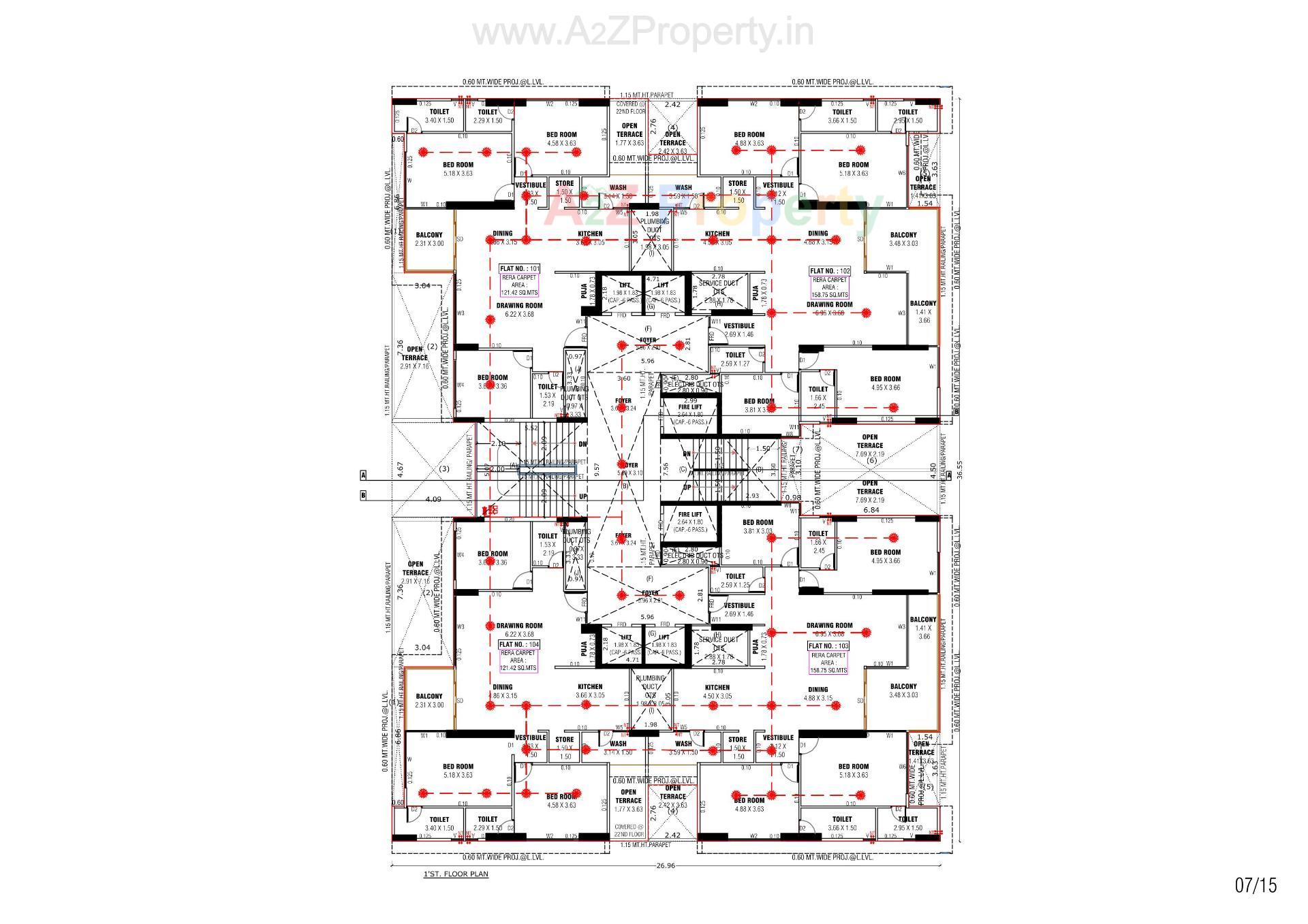 Layout of real estate project Anantara Imperial located at Ahmedabad, Ahmedabad, Gujarat