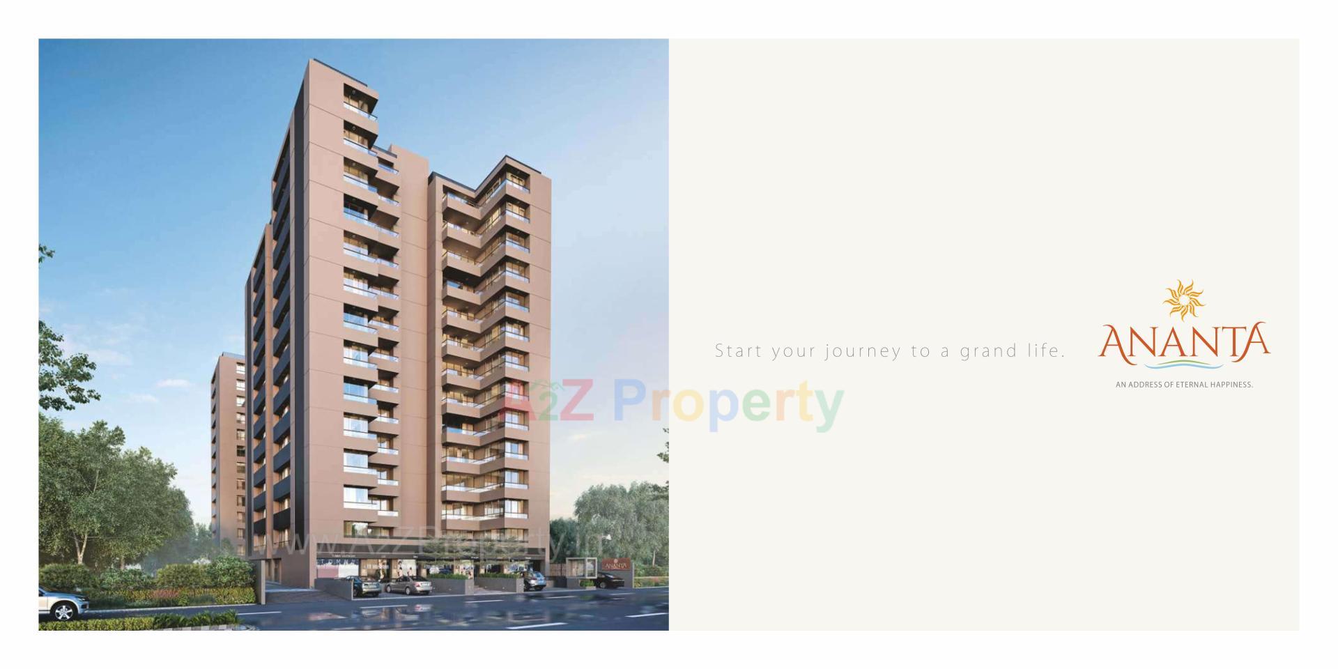 3D Elevation of real estate project Ananta located at Ahmedabad, Ahmedabad, Gujarat