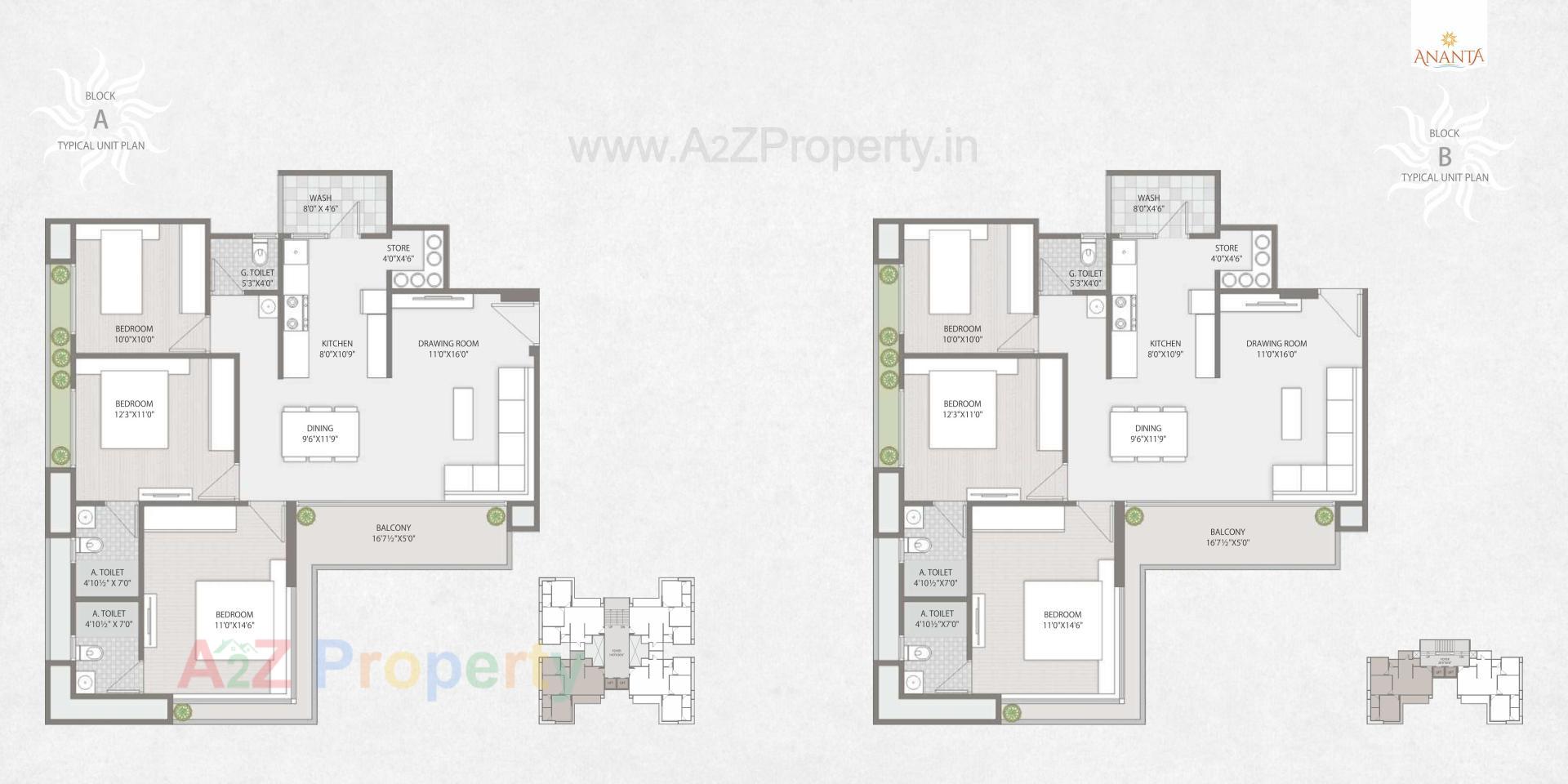 Layout of real estate project Ananta located at Ahmedabad, Ahmedabad, Gujarat