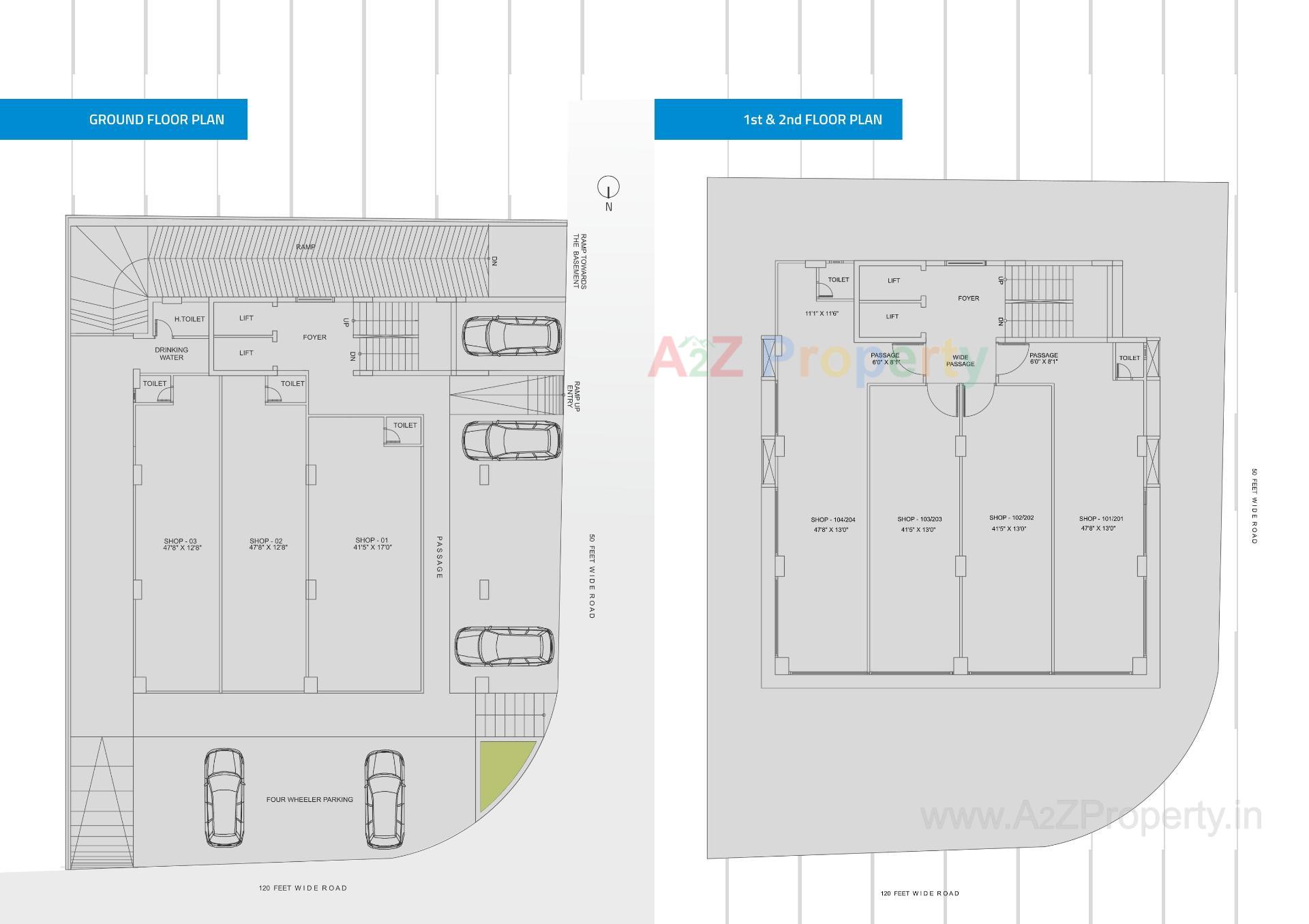 Layout of real estate project Anikedhya Capitol located at Paldi, Ahmedabad, Gujarat