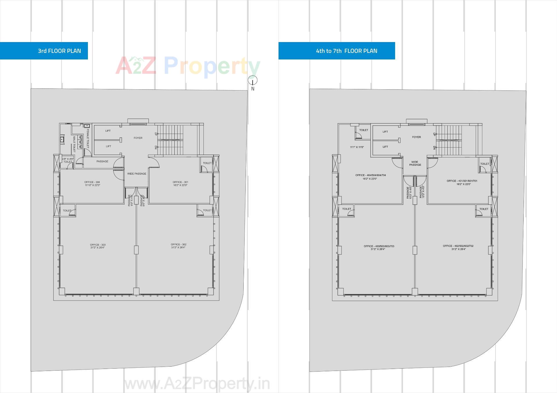 Layout of real estate project Anikedhya Capitol located at Paldi, Ahmedabad, Gujarat