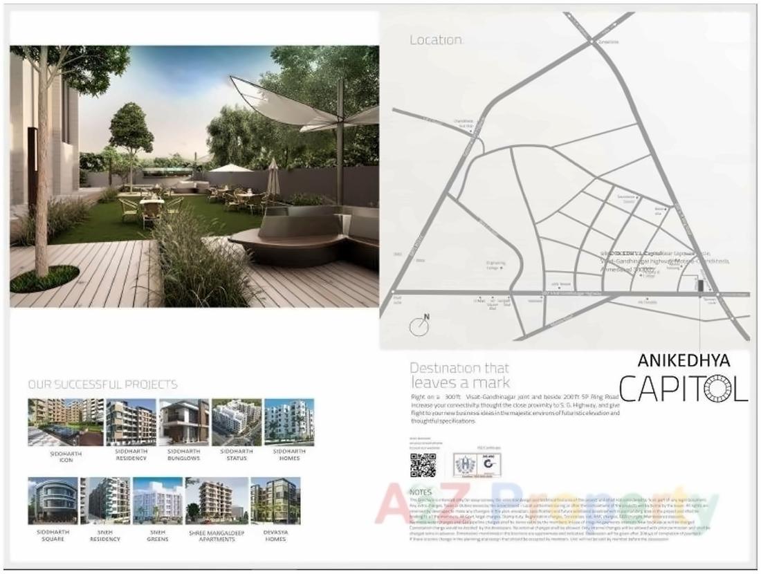  of real estate project Anikedhya Capitol located at Chandkheda, Ahmedabad, Gujarat
