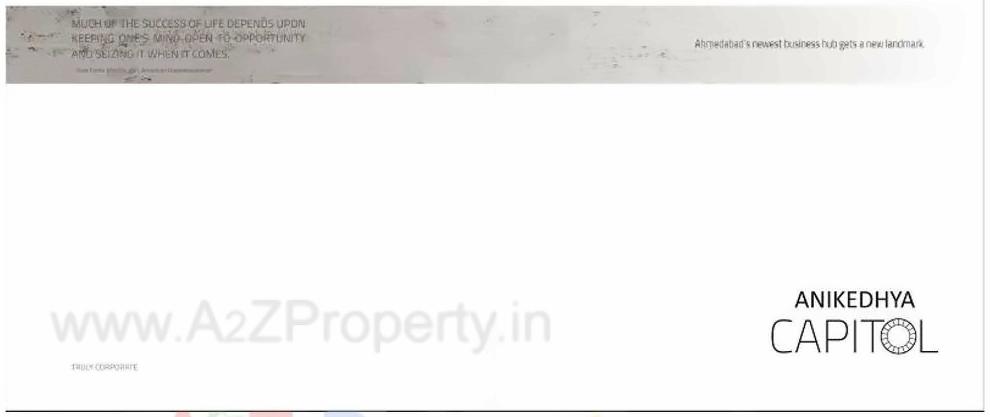  of real estate project Anikedhya Capitol located at Chandkheda, Ahmedabad, Gujarat