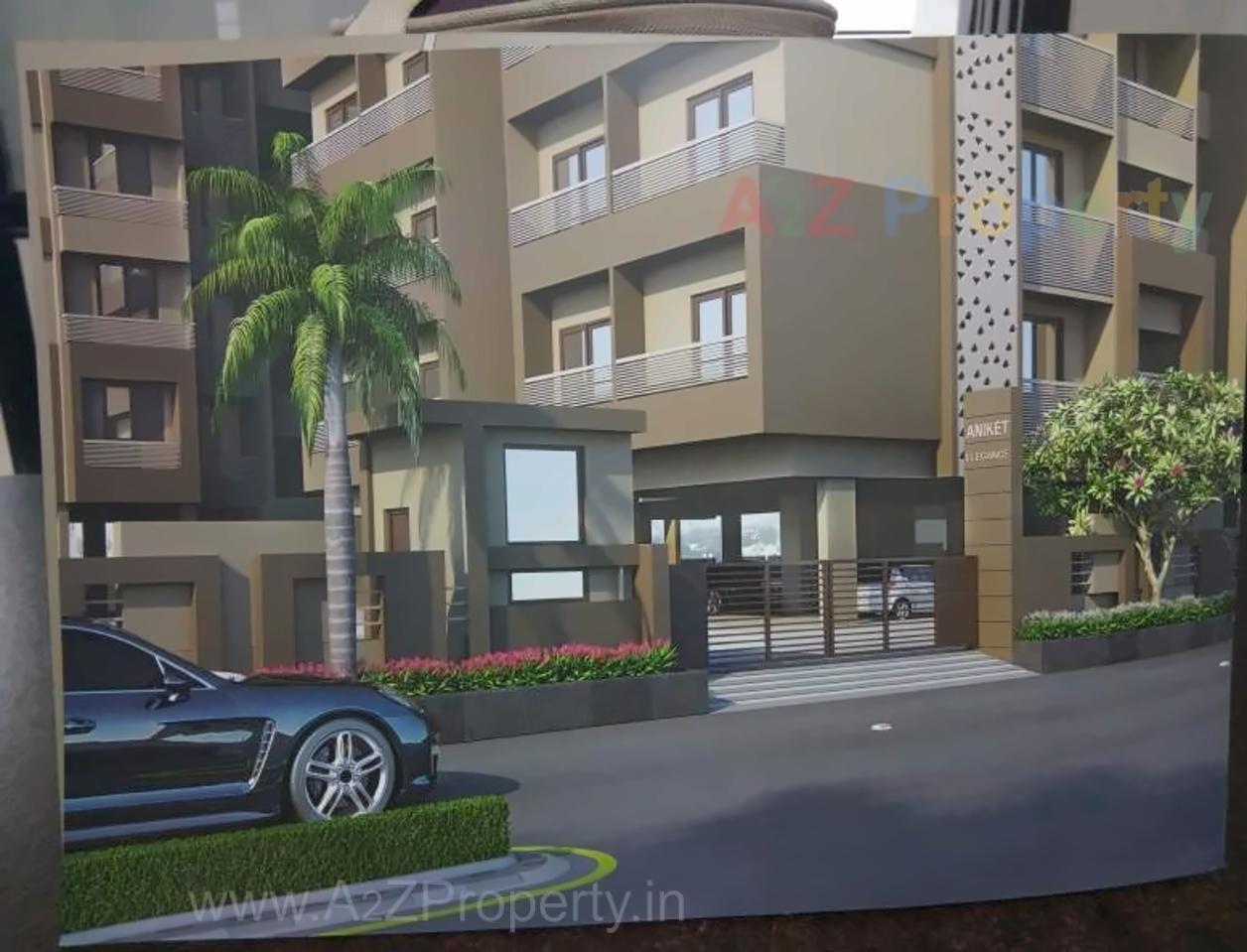 3D Elevation of real estate project Aniket Elegance located at City, Ahmedabad, Gujarat