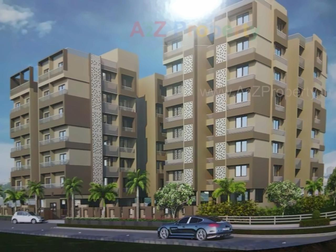 3D Elevation of real estate project Aniket Elegance located at City, Ahmedabad, Gujarat