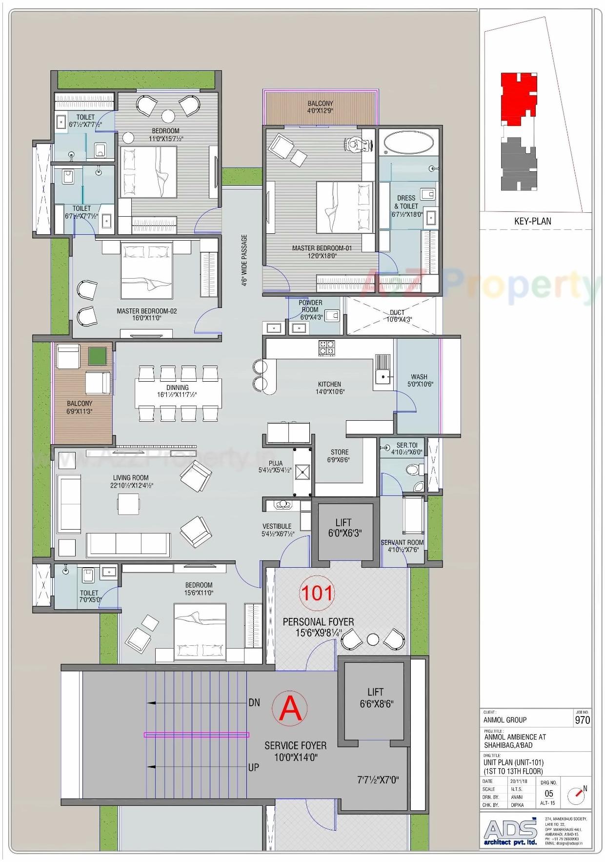 Layout of real estate project Anmol Ambience located at Dariyapur, Ahmedabad, Gujarat