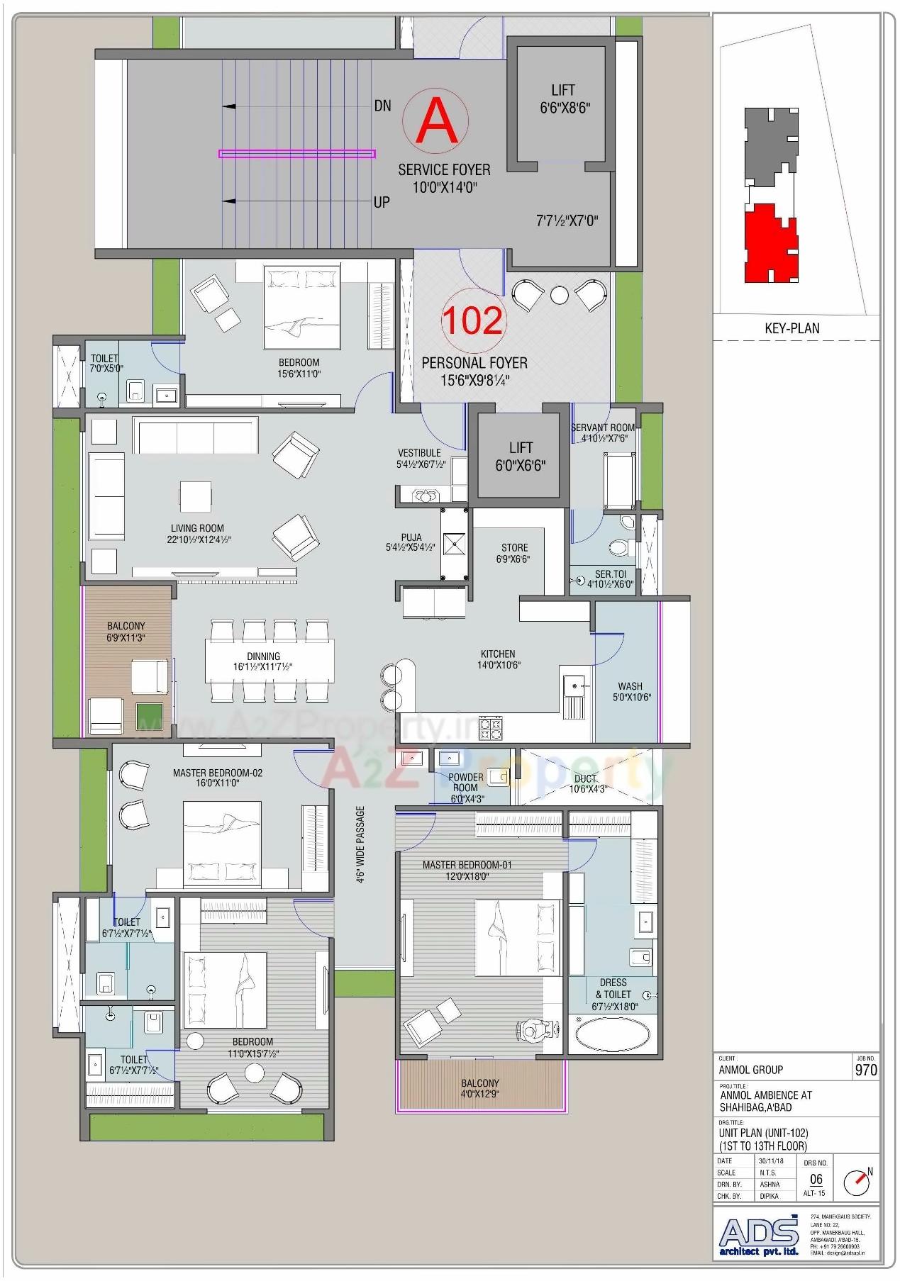 Layout of real estate project Anmol Ambience located at Dariyapur, Ahmedabad, Gujarat