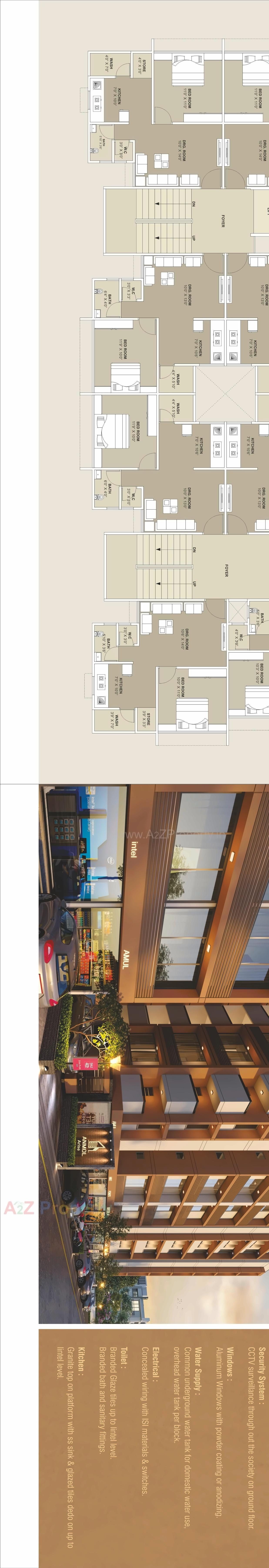 Layout of real estate project Anmol Arise located at Vinzol, Ahmedabad, Gujarat