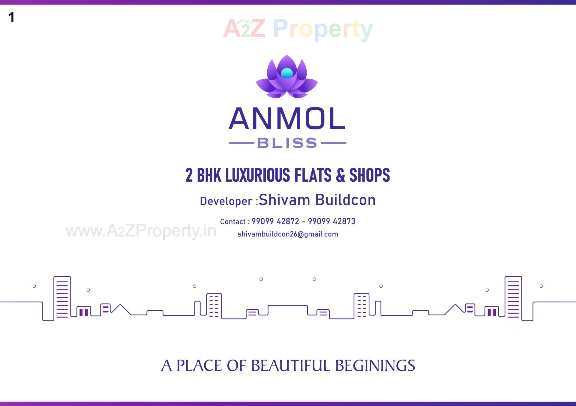  of real estate project Anmol Bliss located at Vinzol, Ahmedabad, Gujarat