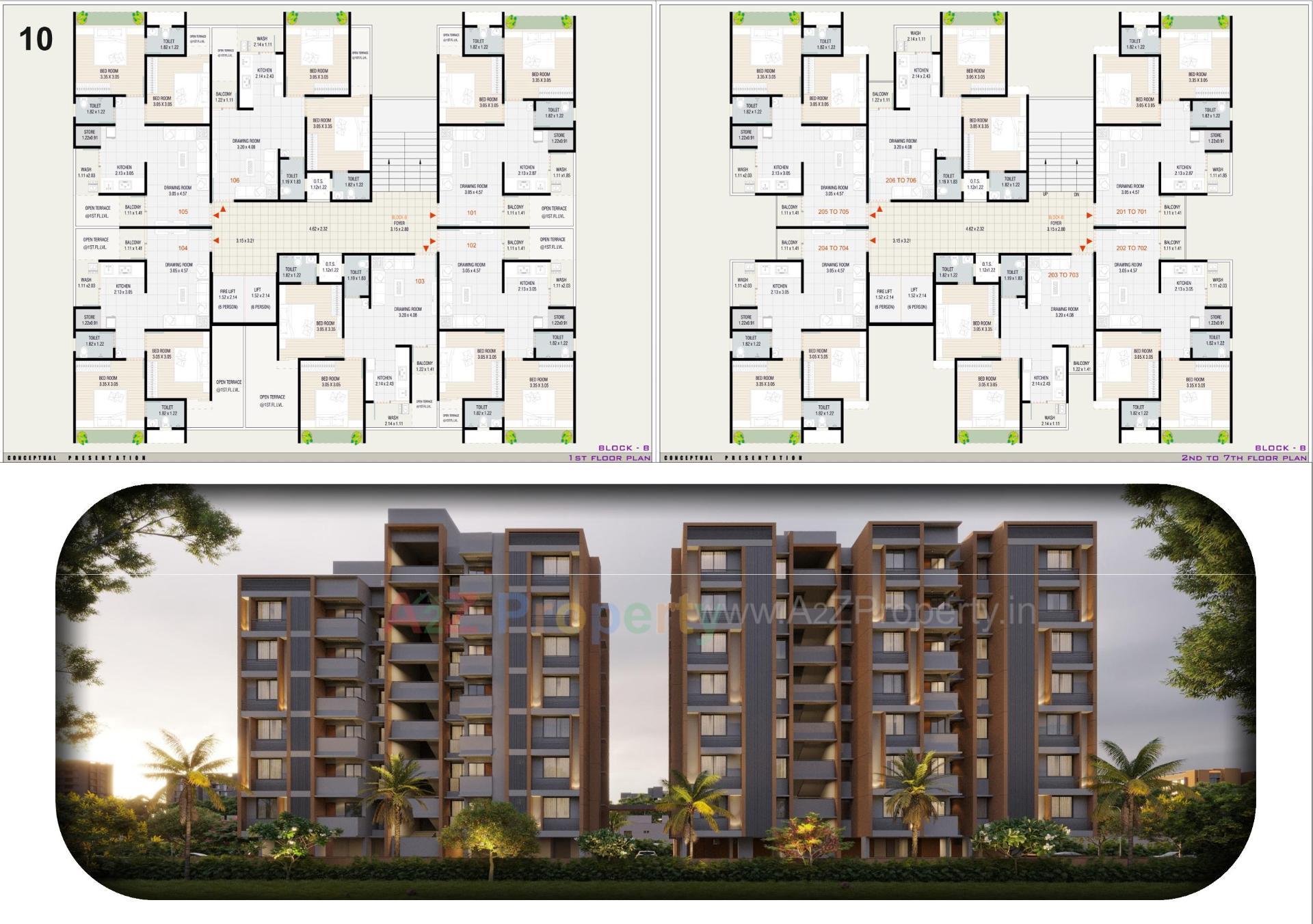 Layout of real estate project Anmol Bliss located at Vinzol, Ahmedabad, Gujarat