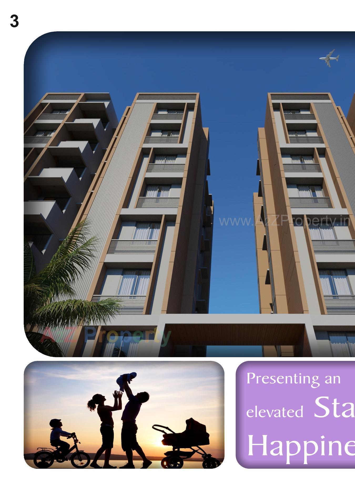 3D Elevation of real estate project Anmol Bliss located at Vinzol, Ahmedabad, Gujarat