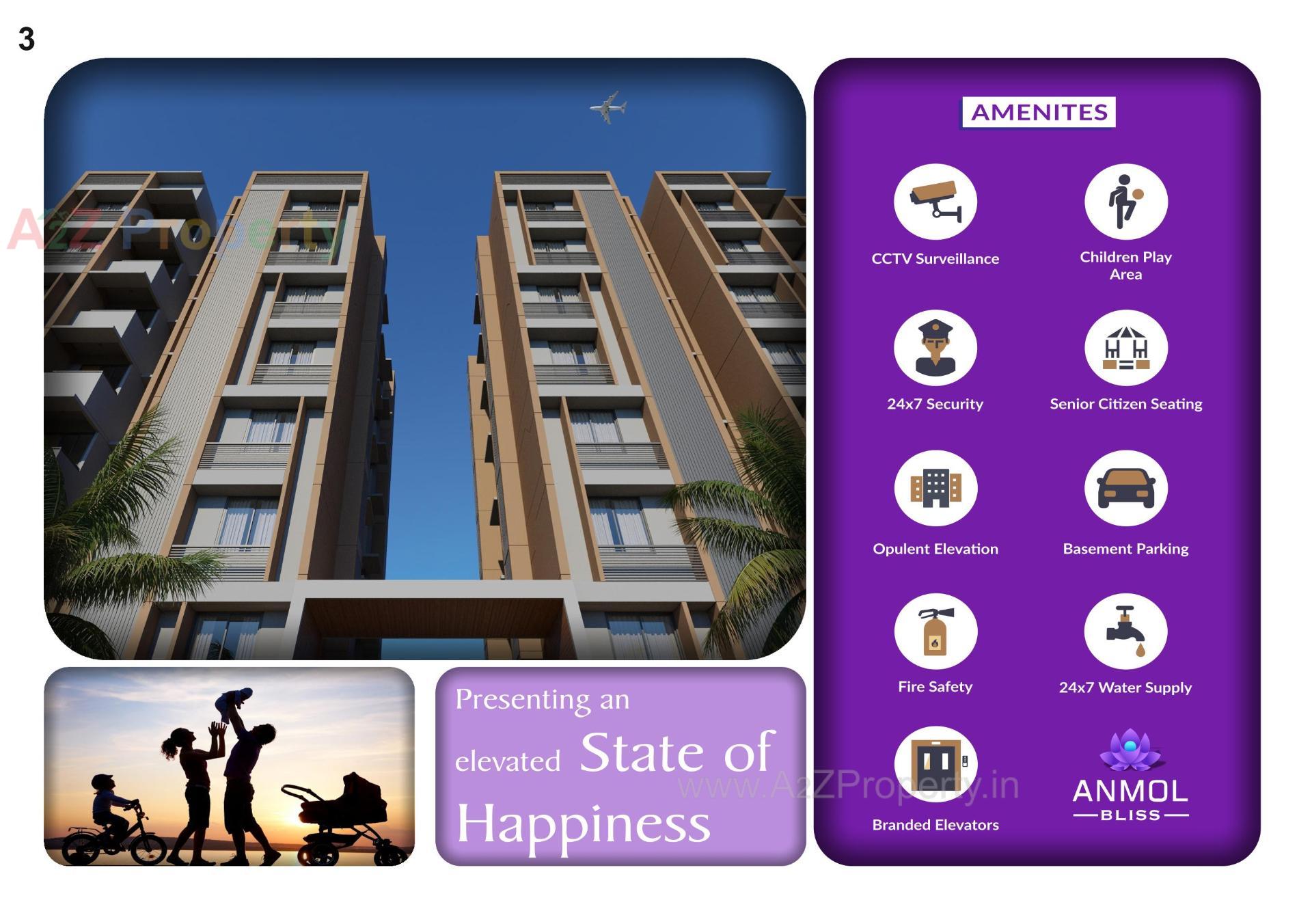  of real estate project Anmol Bliss located at Vinzol, Ahmedabad, Gujarat