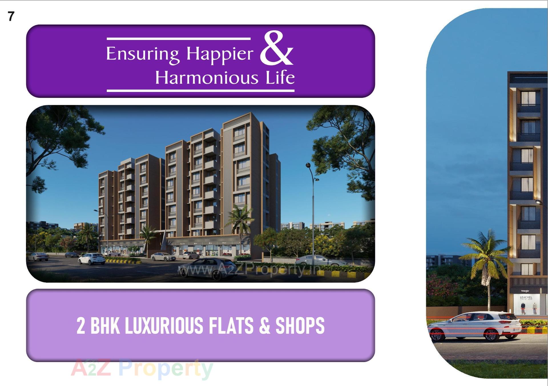 3D Elevation of real estate project Anmol Bliss located at Vinzol, Ahmedabad, Gujarat