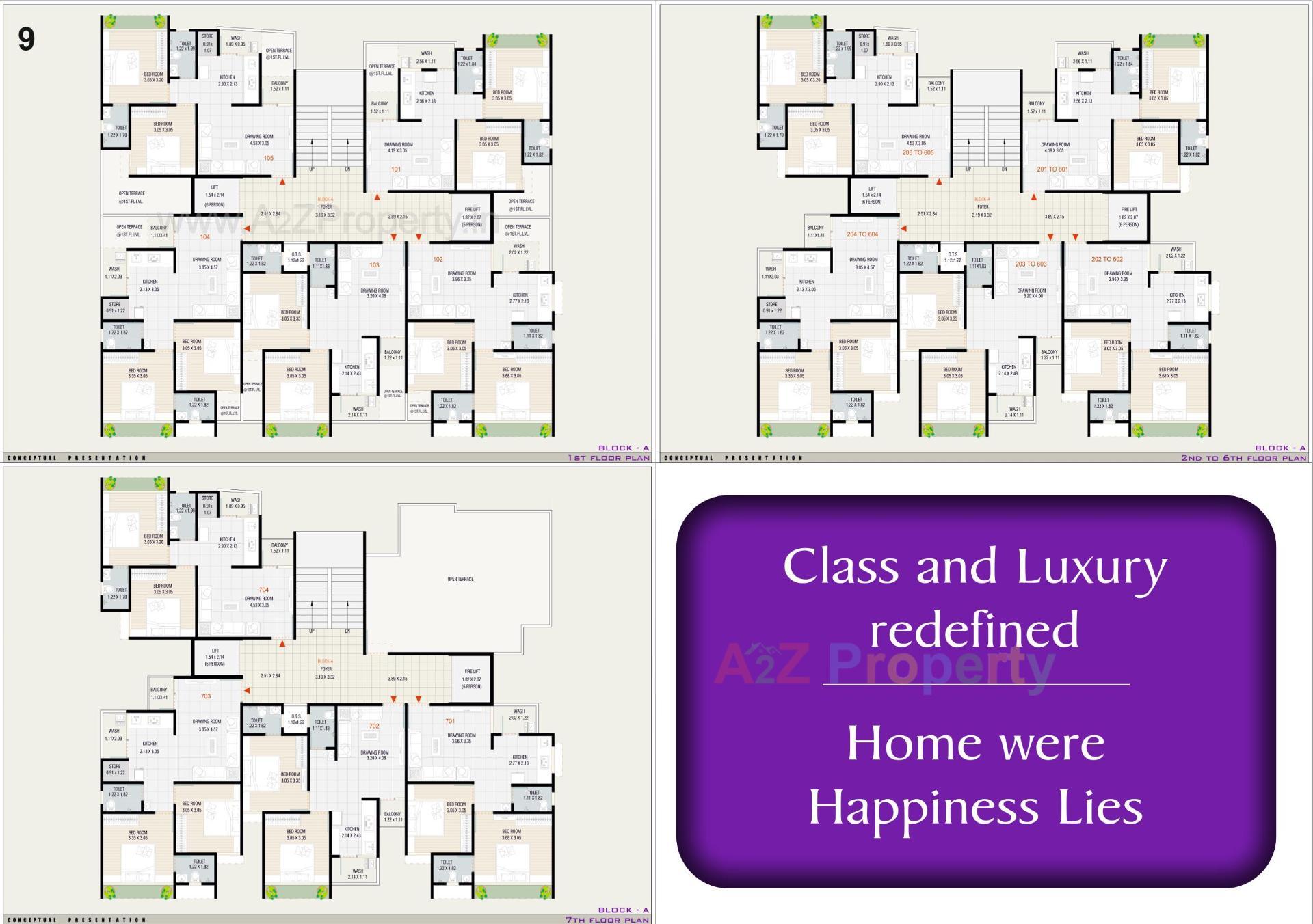 Layout of real estate project Anmol Bliss located at Vinzol, Ahmedabad, Gujarat