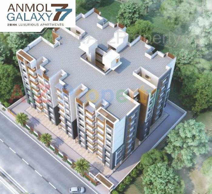 3D Elevation of real estate project Anmol Galaxy located at Kathwada, Ahmedabad, Gujarat