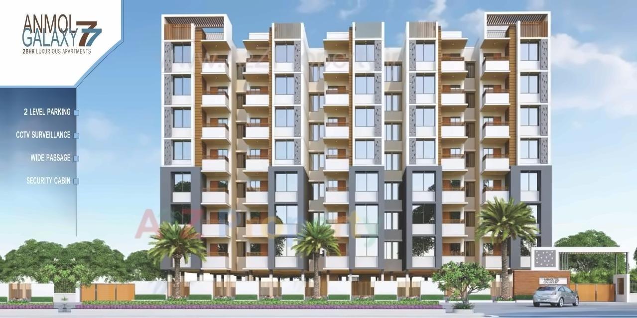 3D Elevation of real estate project Anmol Galaxy located at Kathwada, Ahmedabad, Gujarat
