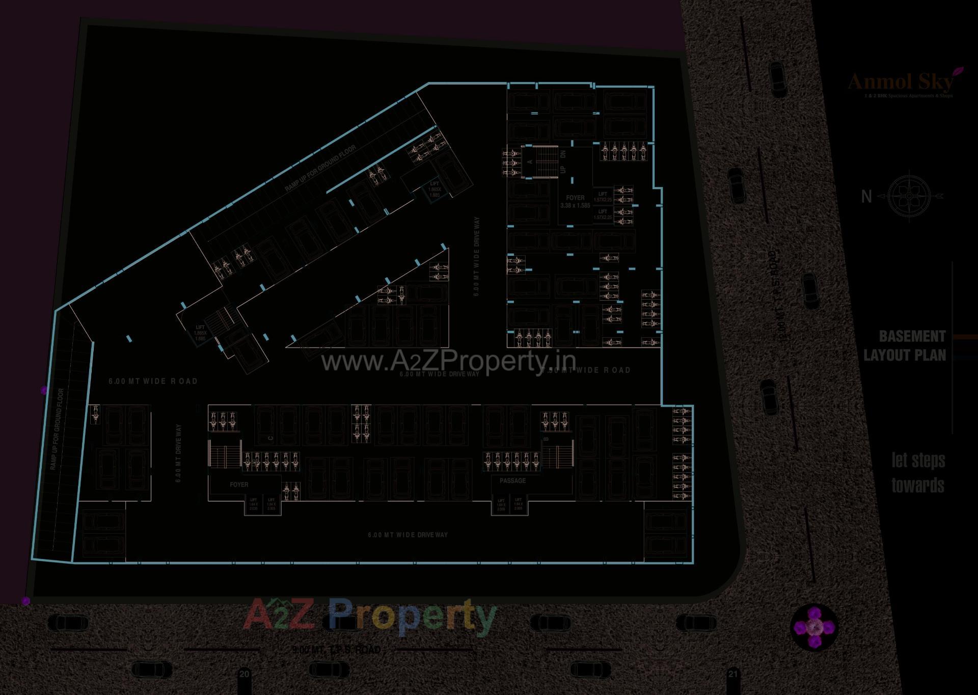 Layout of real estate project Anmol Sky located at Vatva, Ahmedabad, Gujarat