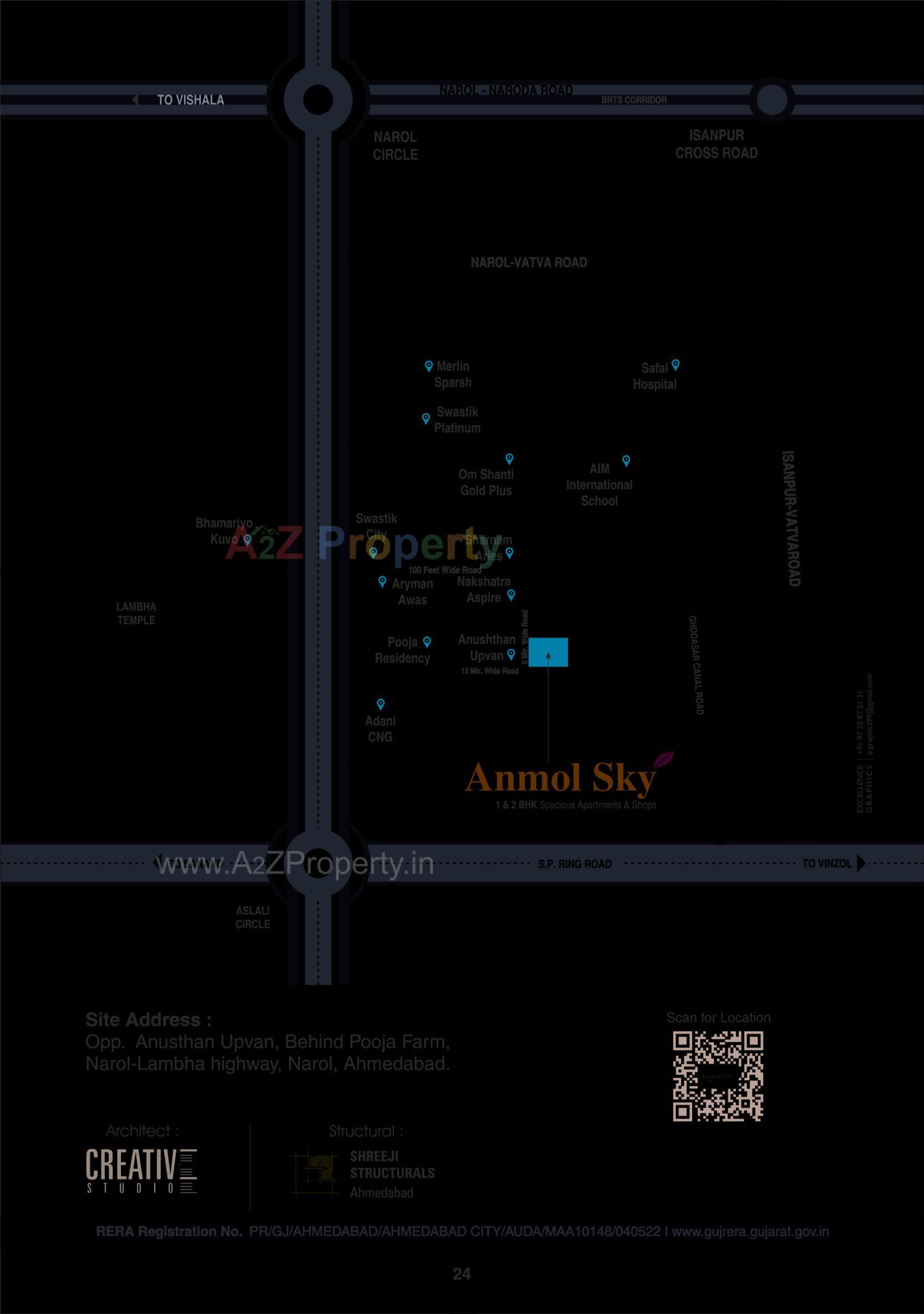  of real estate project Anmol Sky located at Vatva, Ahmedabad, Gujarat