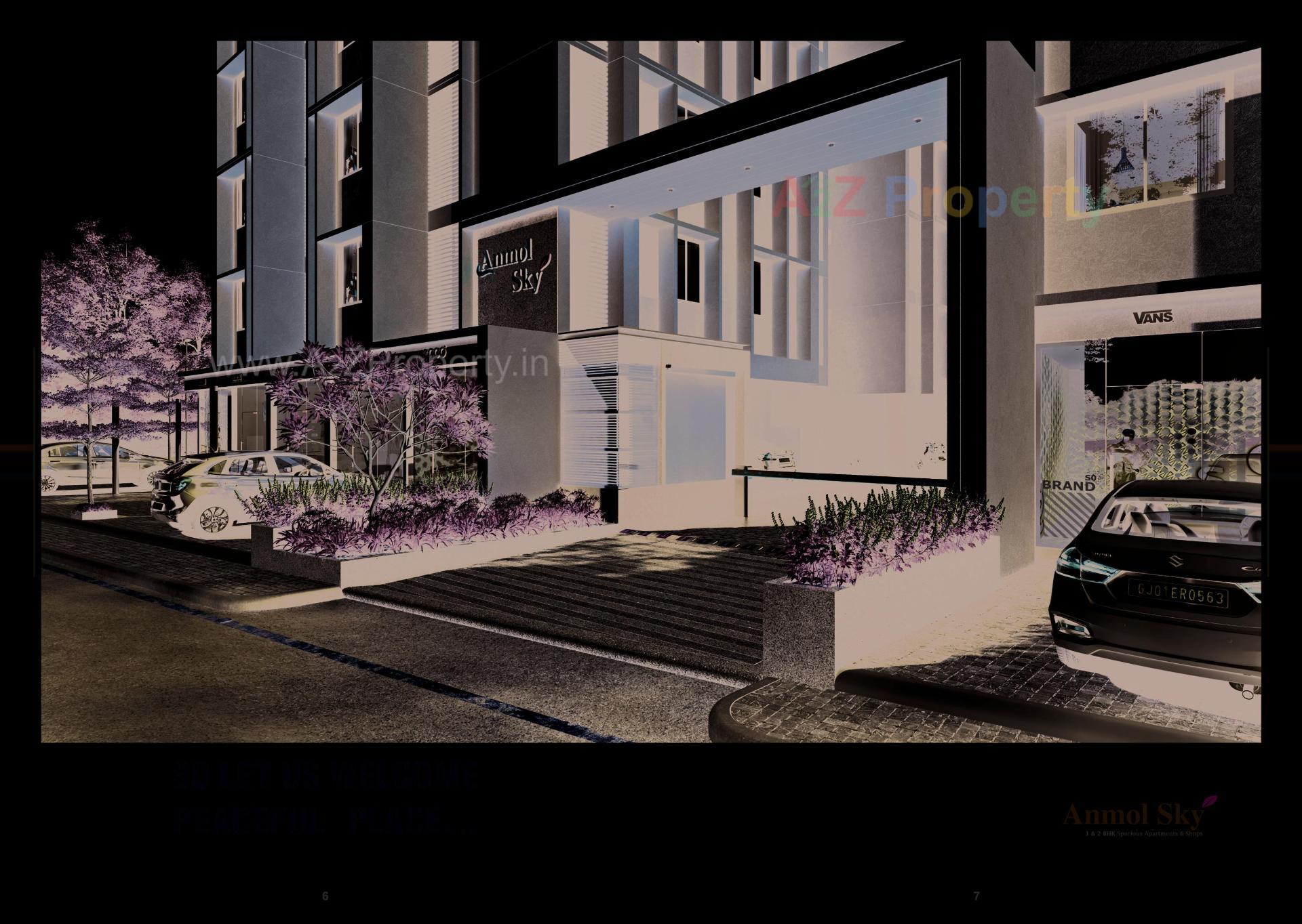 3D Elevation of real estate project Anmol Sky located at Vatva, Ahmedabad, Gujarat