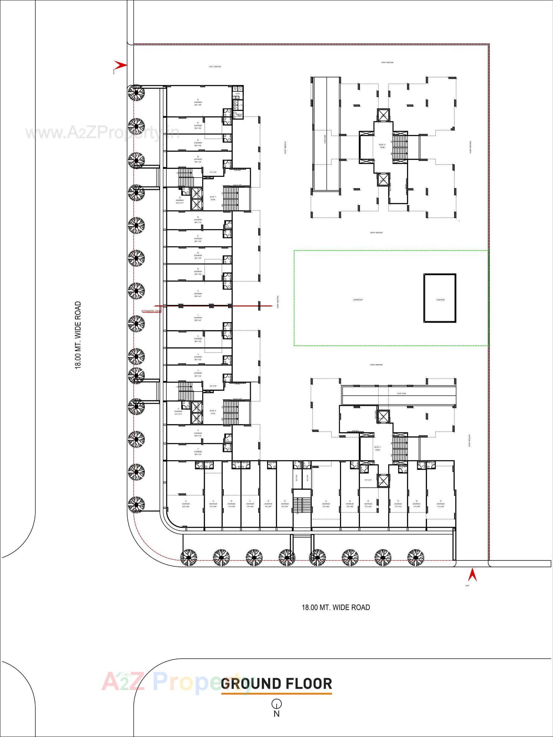 Layout of real estate project Ansh Amanta located at Godhavi, Ahmedabad, Gujarat