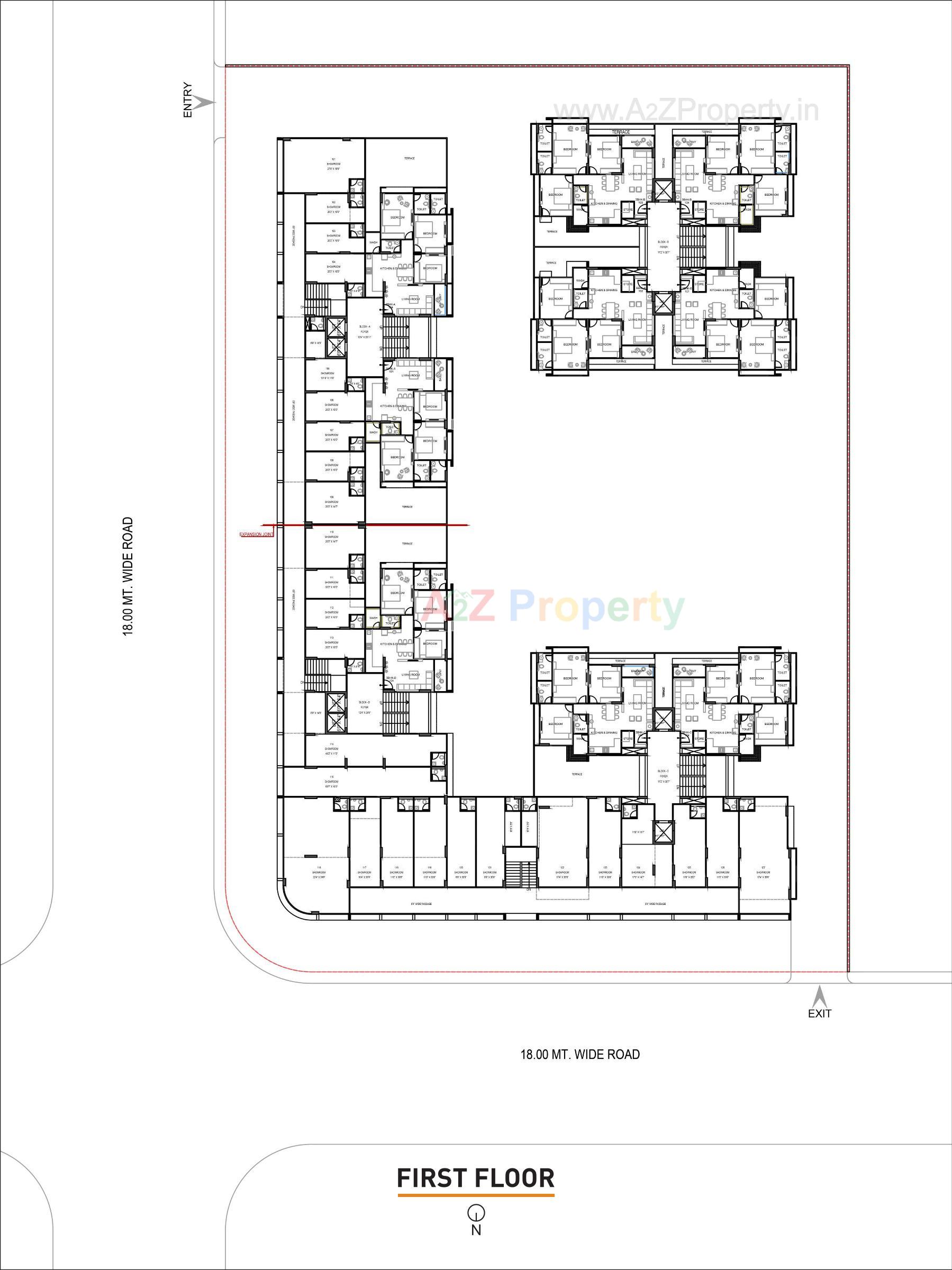 Layout of real estate project Ansh Amanta located at Godhavi, Ahmedabad, Gujarat