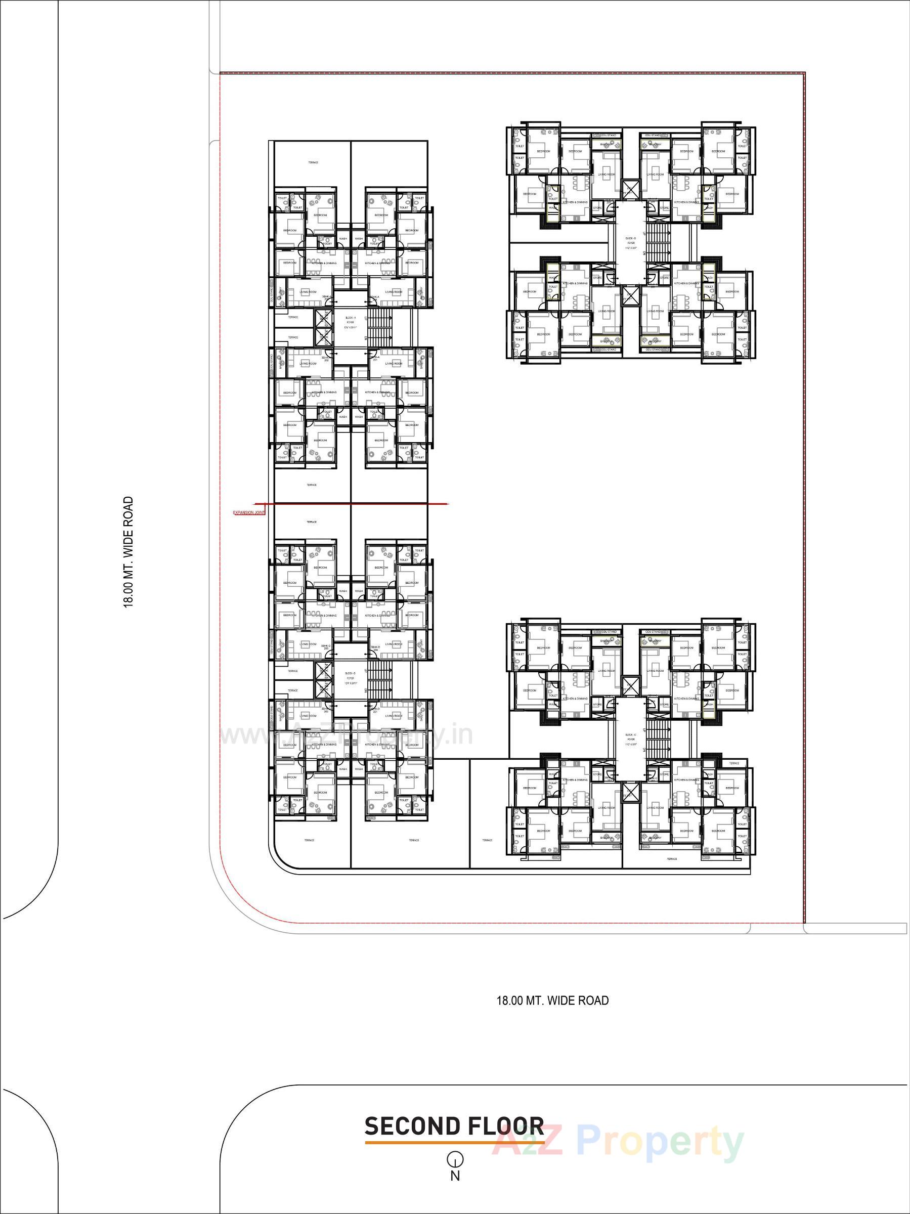 Layout of real estate project Ansh Amanta located at Godhavi, Ahmedabad, Gujarat