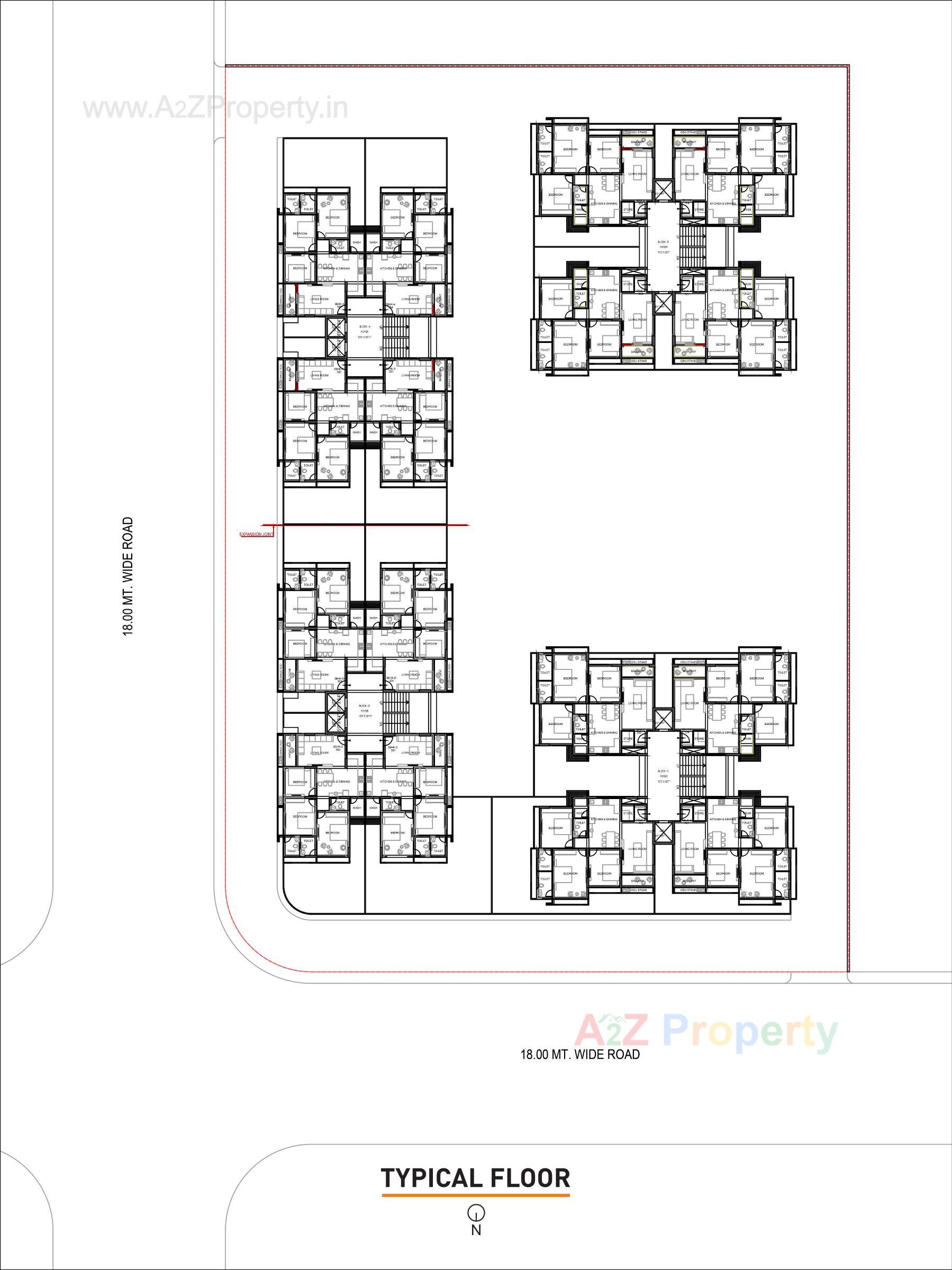 Layout of real estate project Ansh Amanta located at Godhavi, Ahmedabad, Gujarat