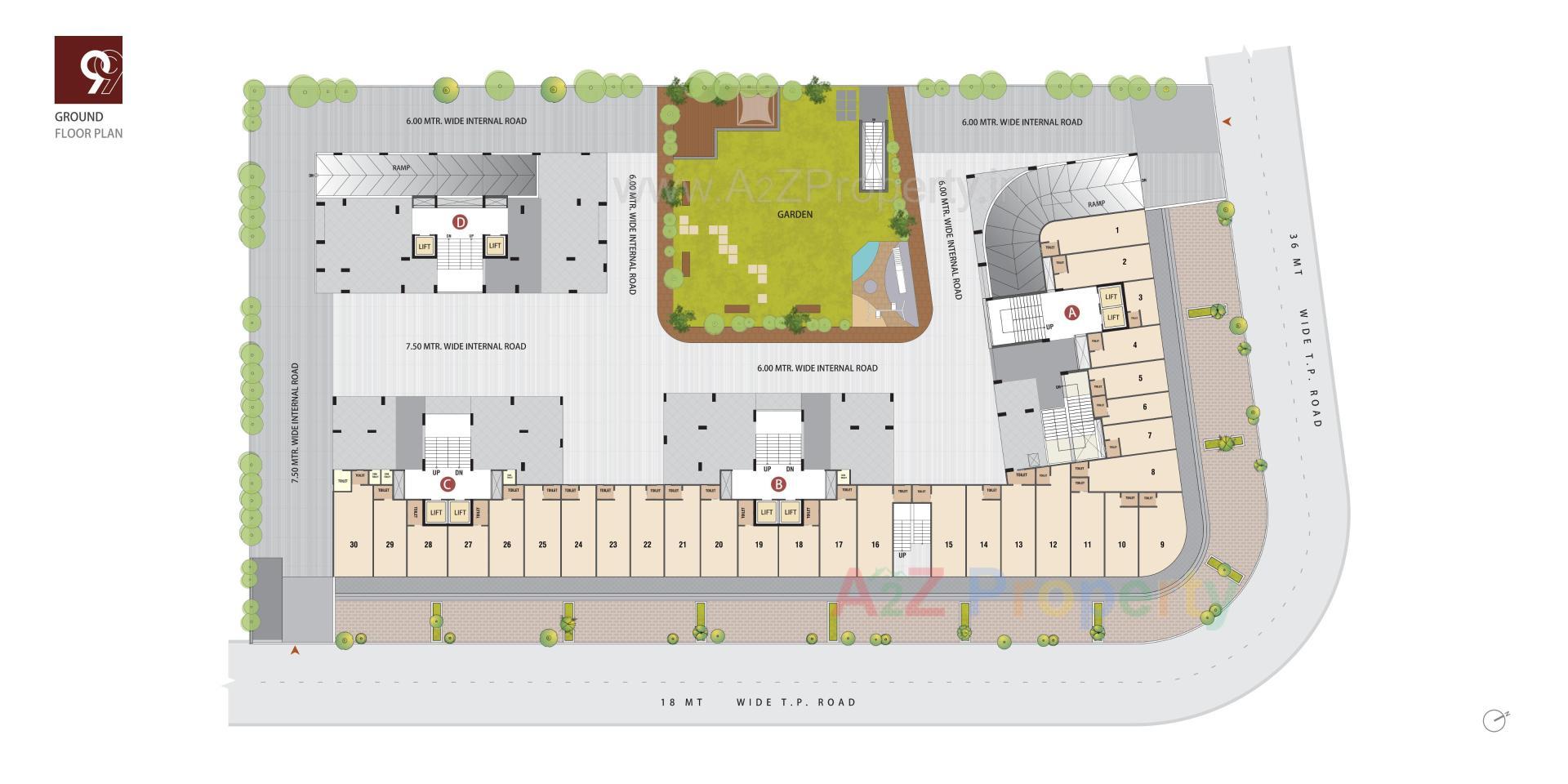 Layout of real estate project Antaliya located at Ahmedabad, Ahmedabad, Gujarat
