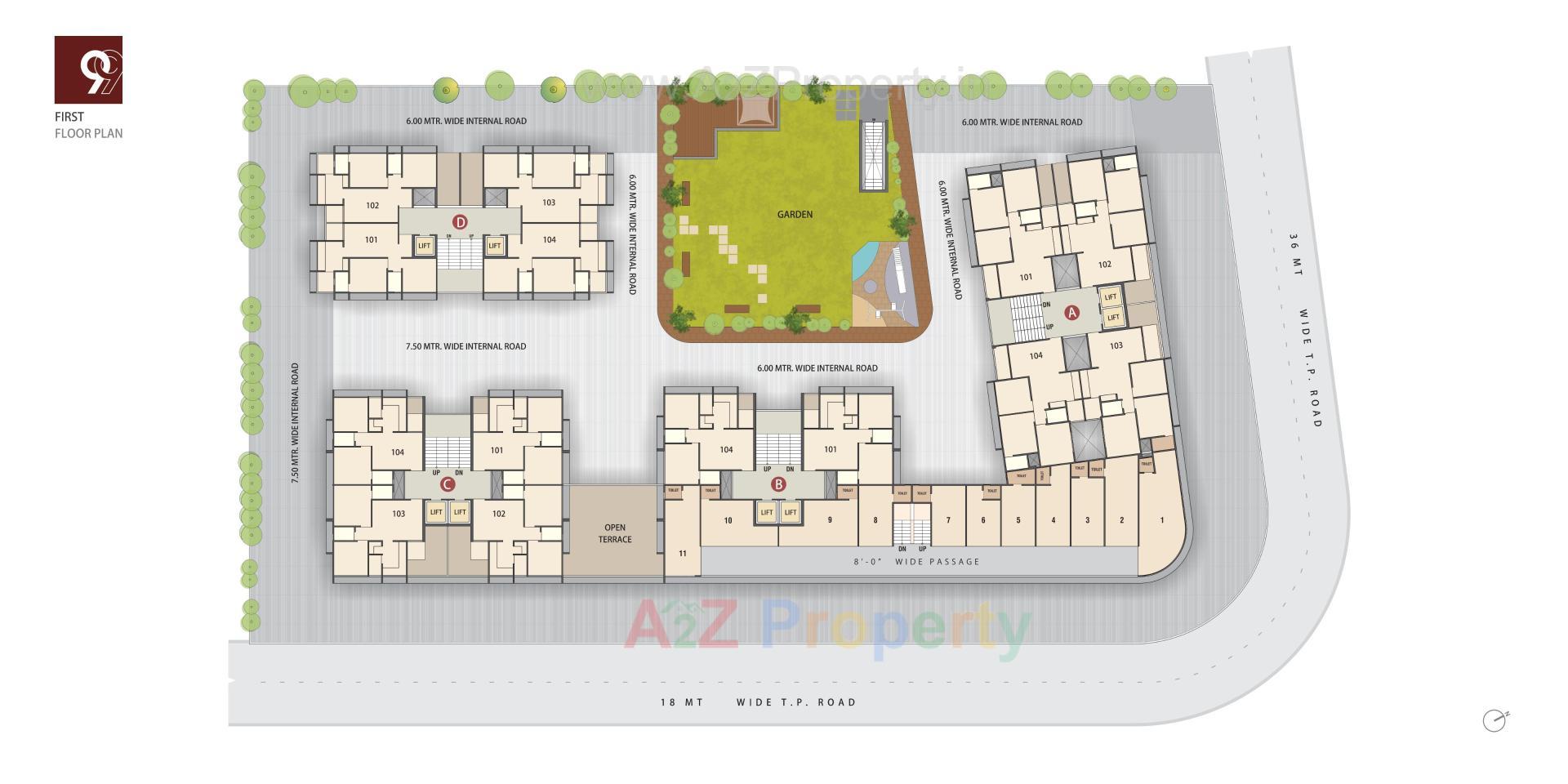 Layout of real estate project Antaliya located at Ahmedabad, Ahmedabad, Gujarat