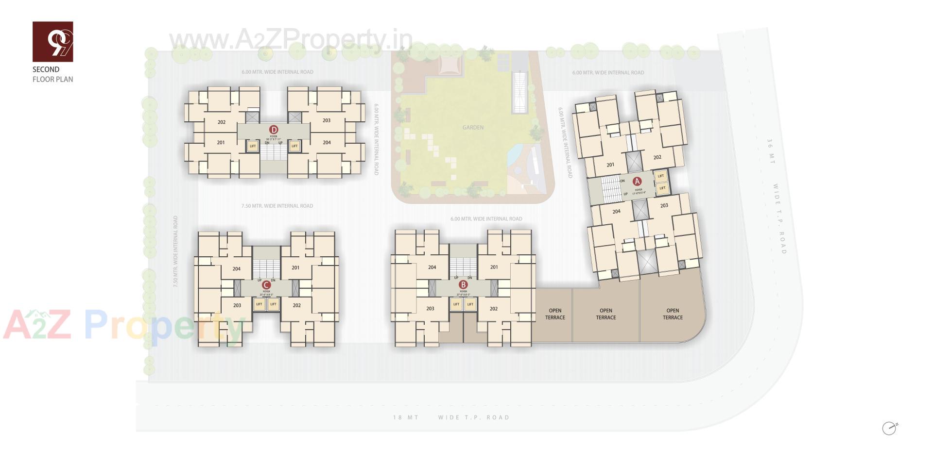 Layout of real estate project Antaliya located at Ahmedabad, Ahmedabad, Gujarat